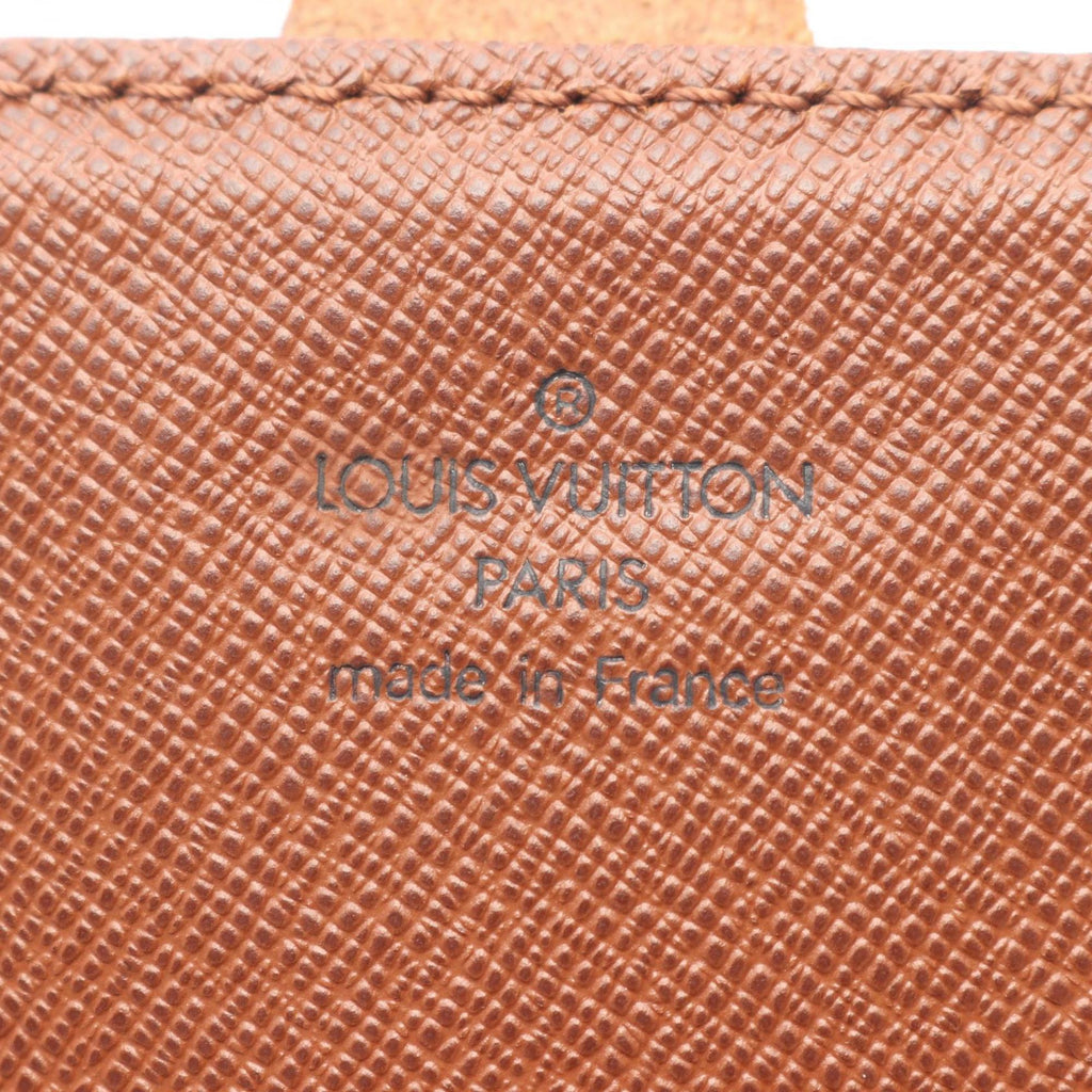 Louis Vuitton Brown Coated Canvas Leather Shoulder Bag