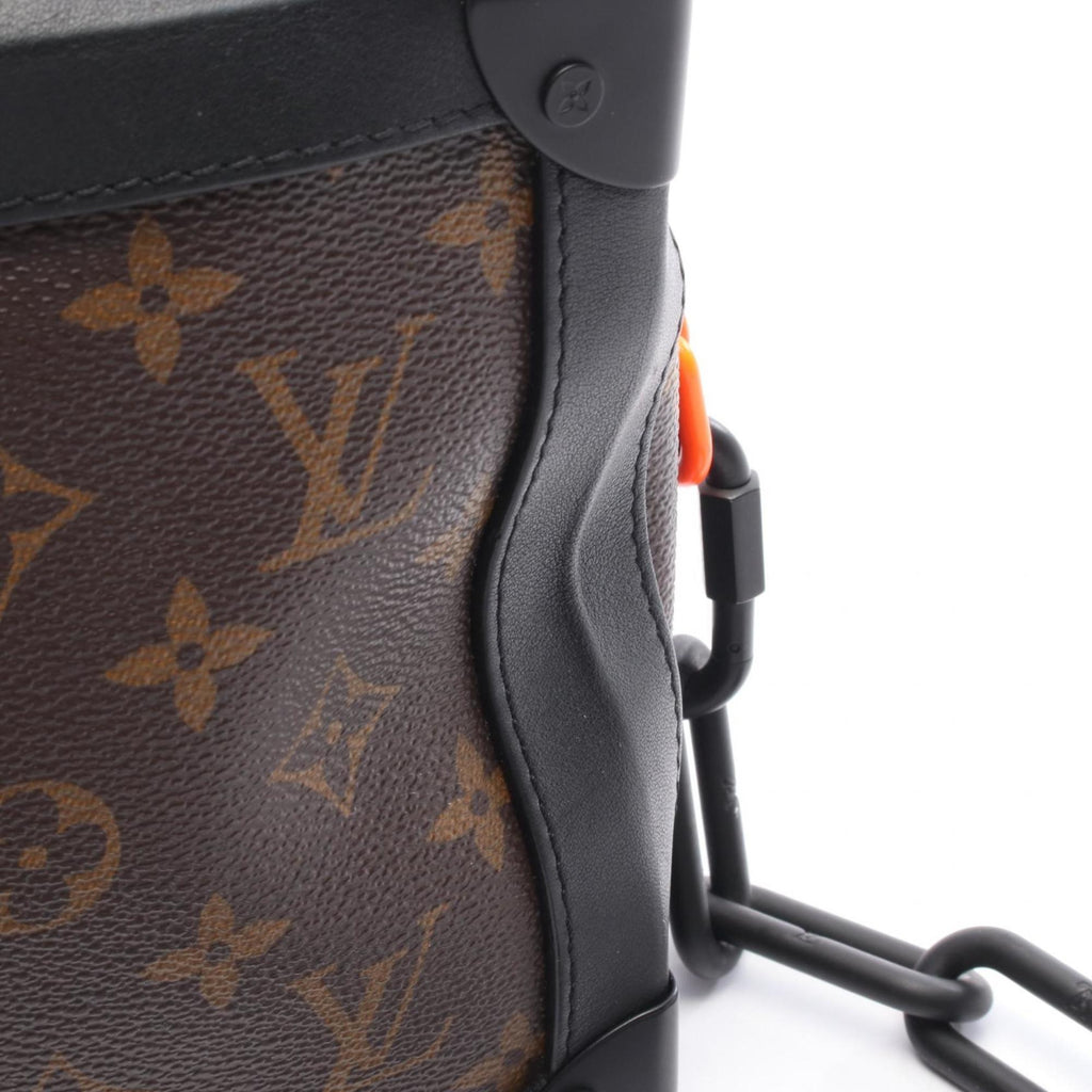 Louis Vuitton Brown Coated Canvas Leather Shoulder Bag