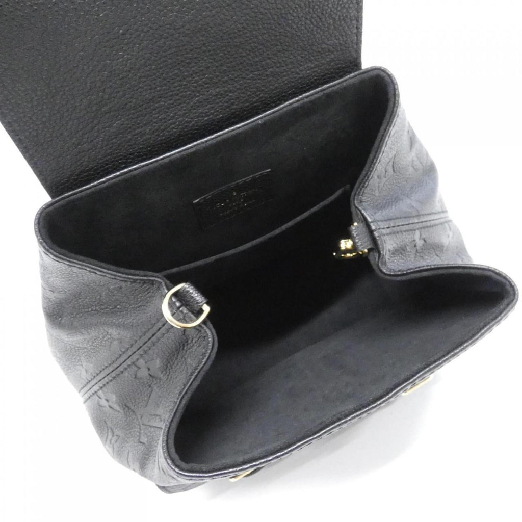 Louis Vuitton Black Leather Backpack