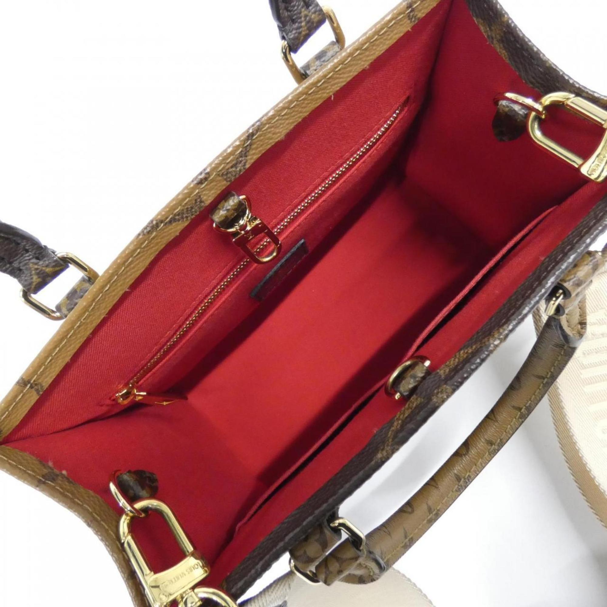 Louis Vuitton Brown Coated Canvas Handbag
