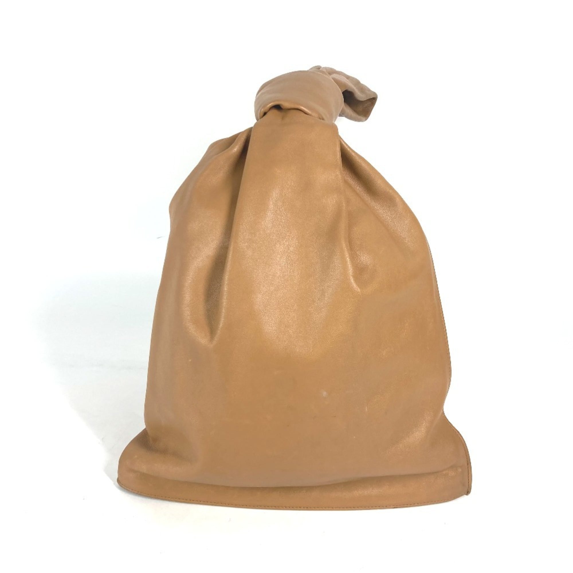 Bottega Veneta Brown Camel Leather Clutch Bag Handbag Pouch