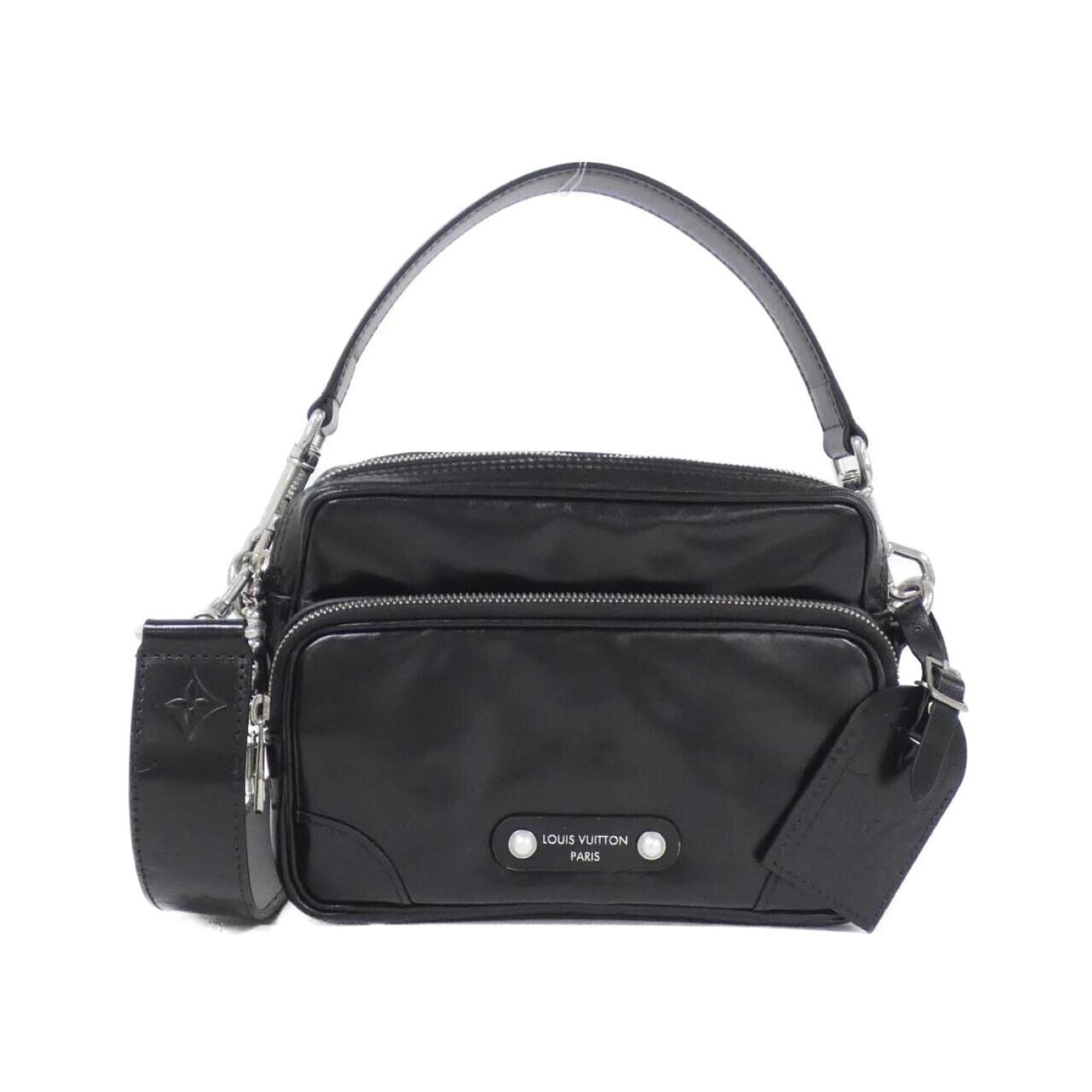 Louis Vuitton Black Leather Shoulder Bag