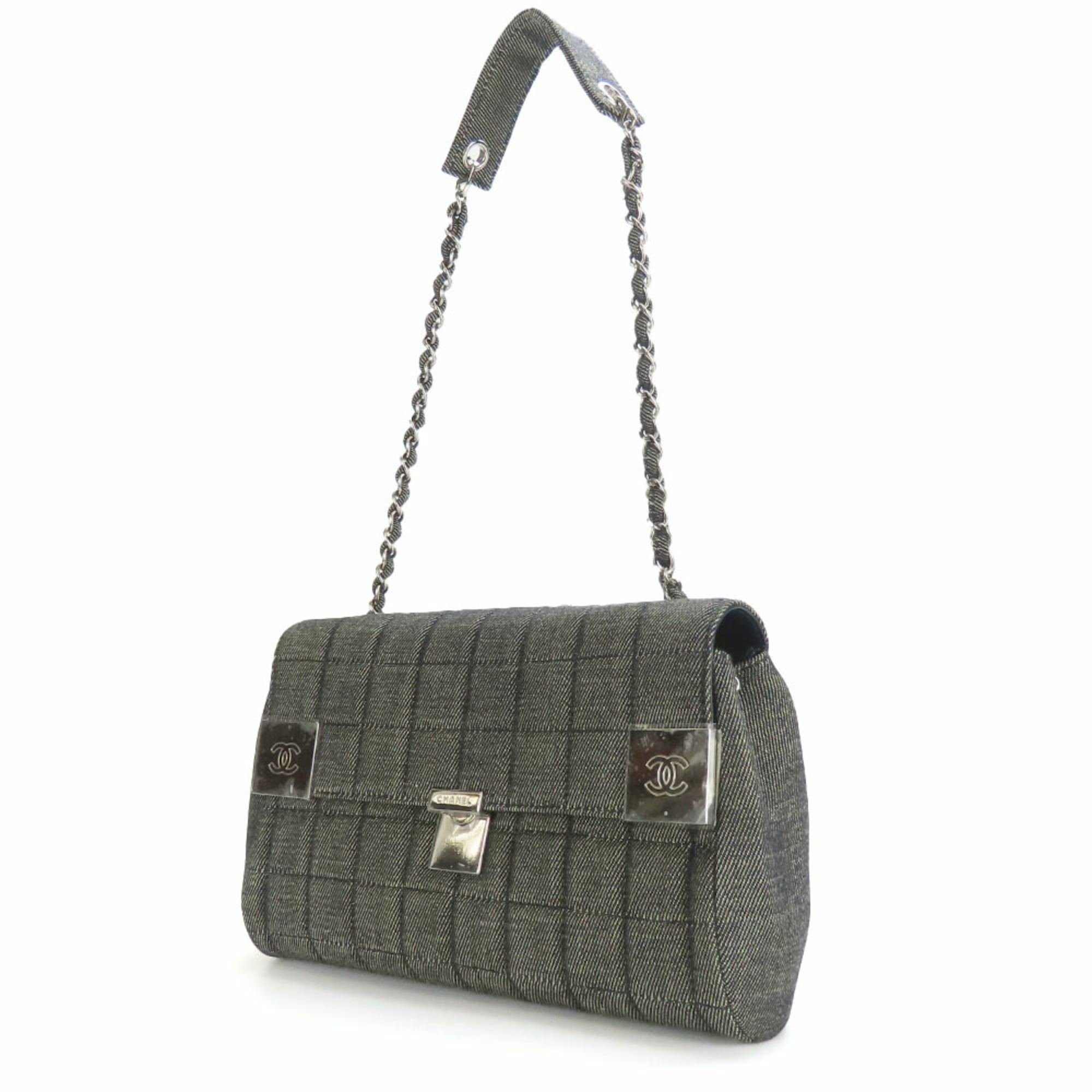 Chanel Navy Denim Shoulder Bag