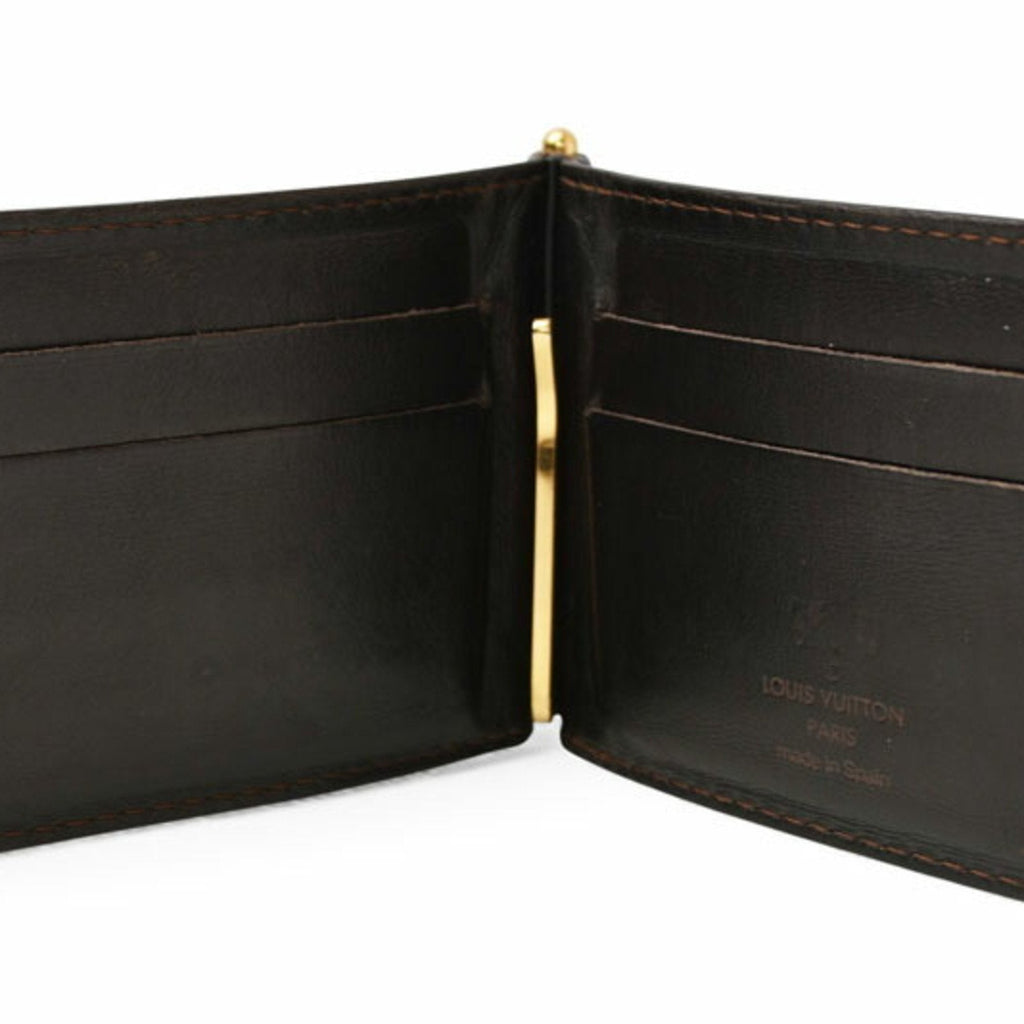 Louis Vuitton Utah Coffee Utah Leather Money Clip