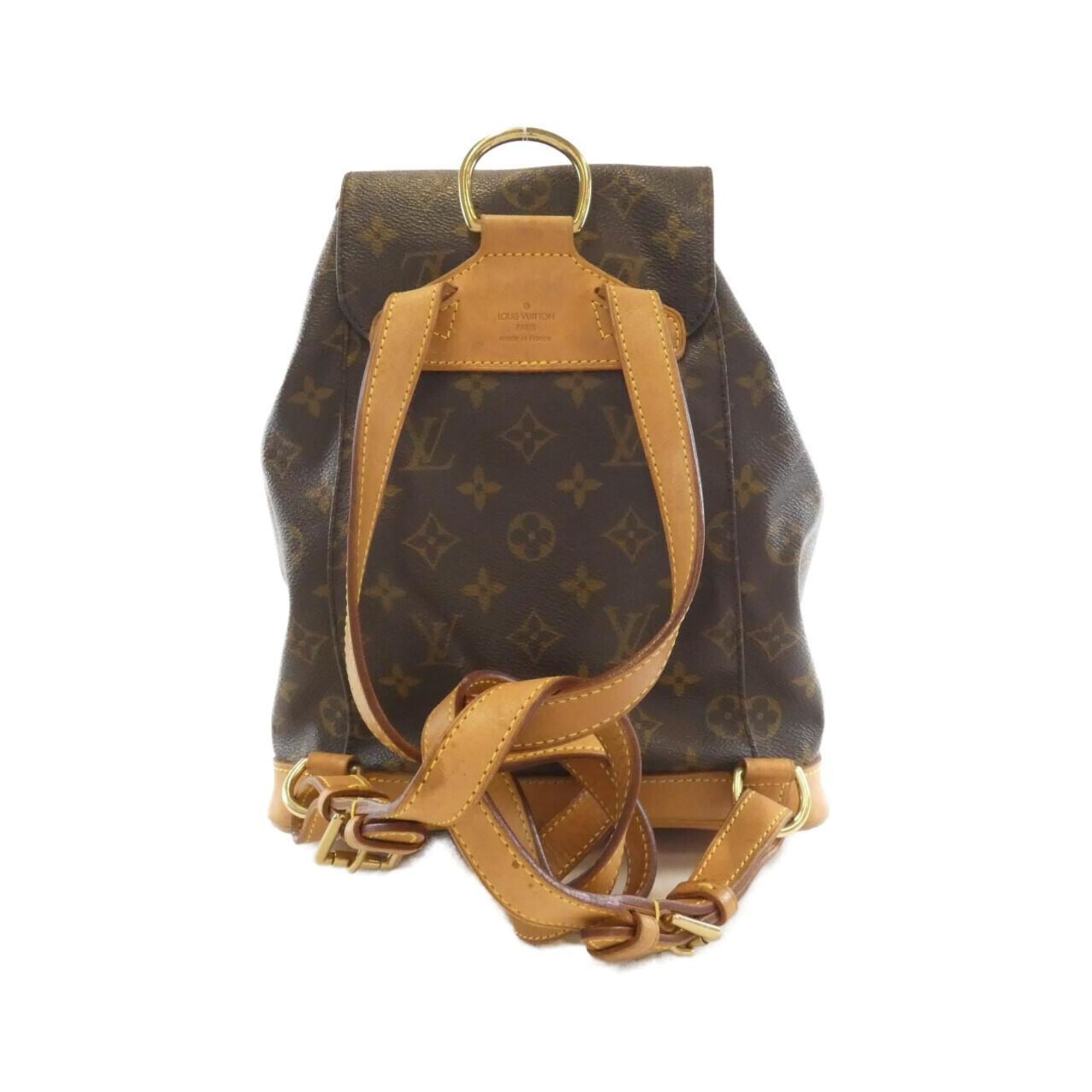 Louis Vuitton Brown Coated Canvas Backpack