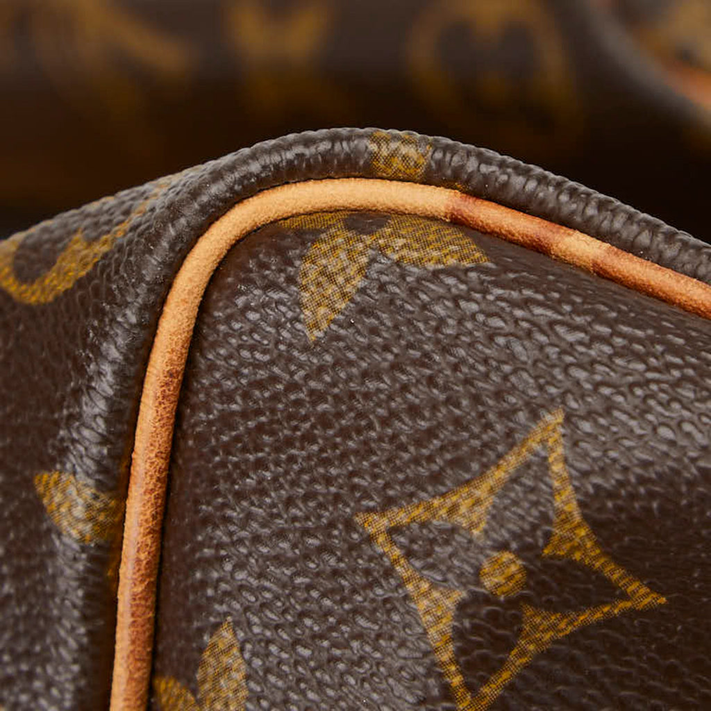 Louis Vuitton Brown Pvc Leather Boston Bag
