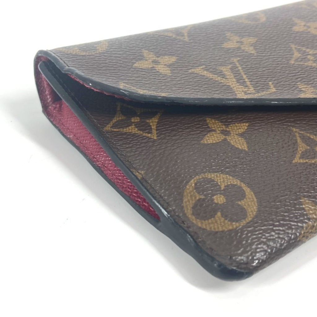 Louis Vuitton Monogram Brown Pink Monogram Long Wallet