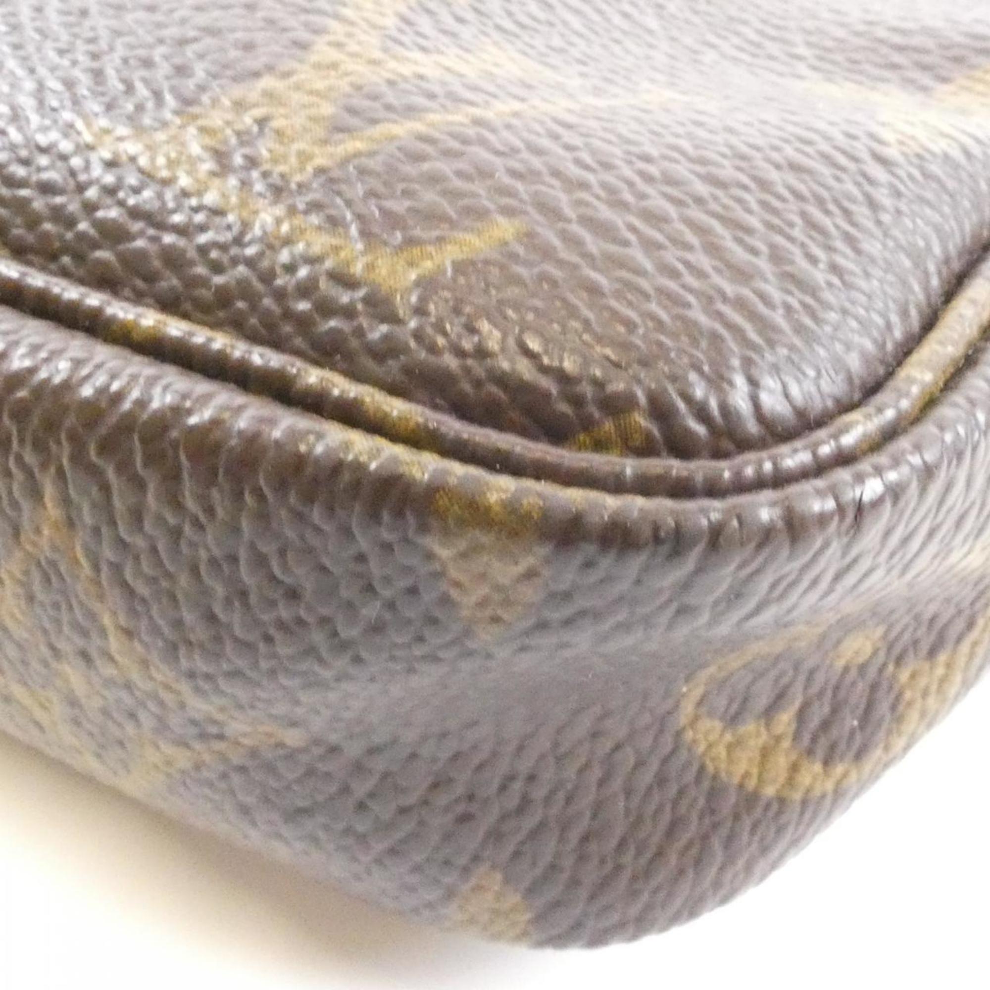 Louis Vuitton Marron Coated Canvas Pochette Pouch