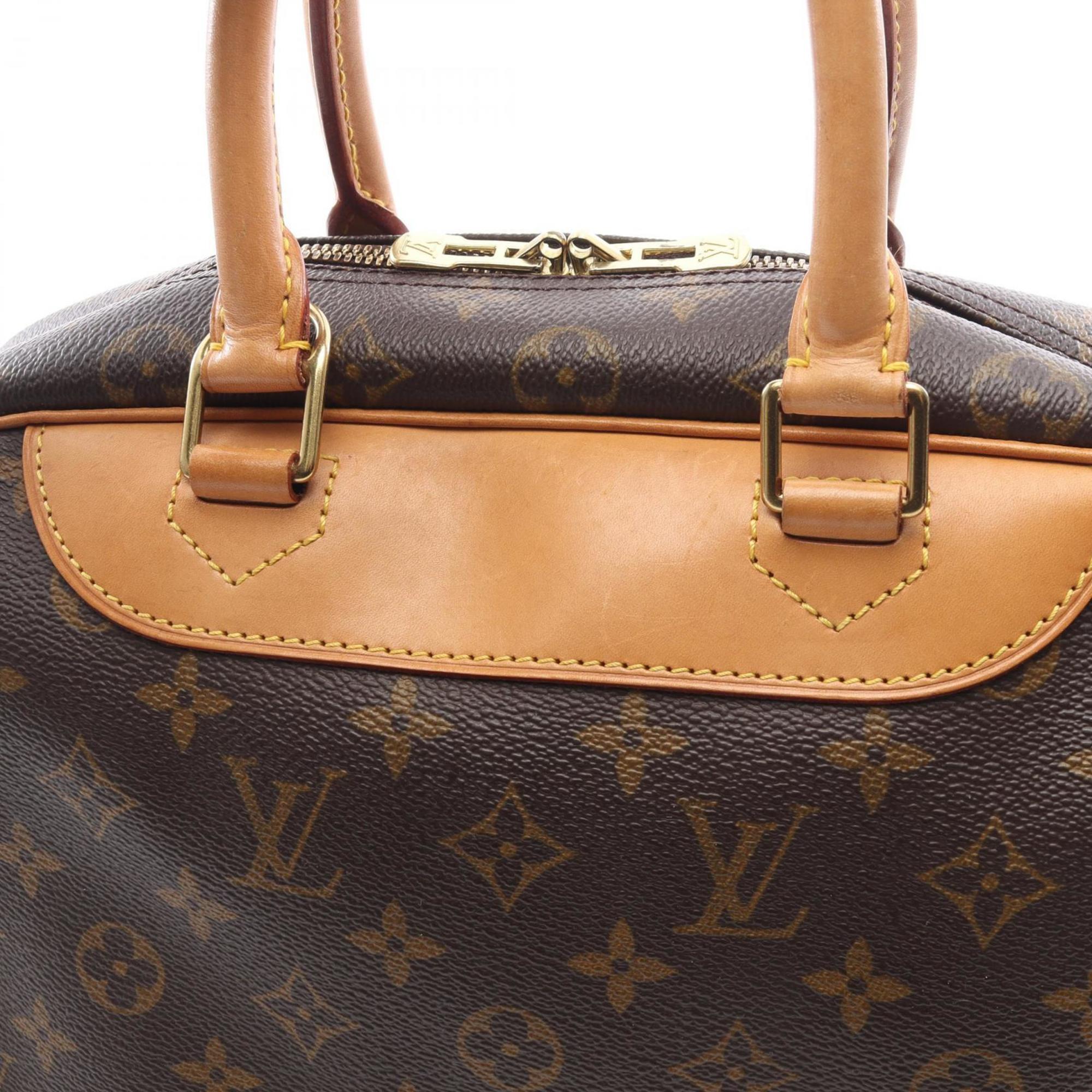 Louis Vuitton Brown Monogram Coated Canvas Leather Handbag
