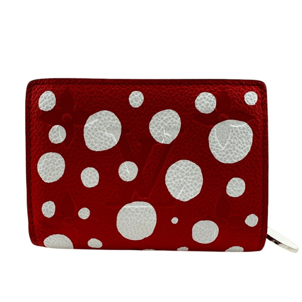 Louis Vuitton Monogram Empreinte Red Color White Leather Wallet