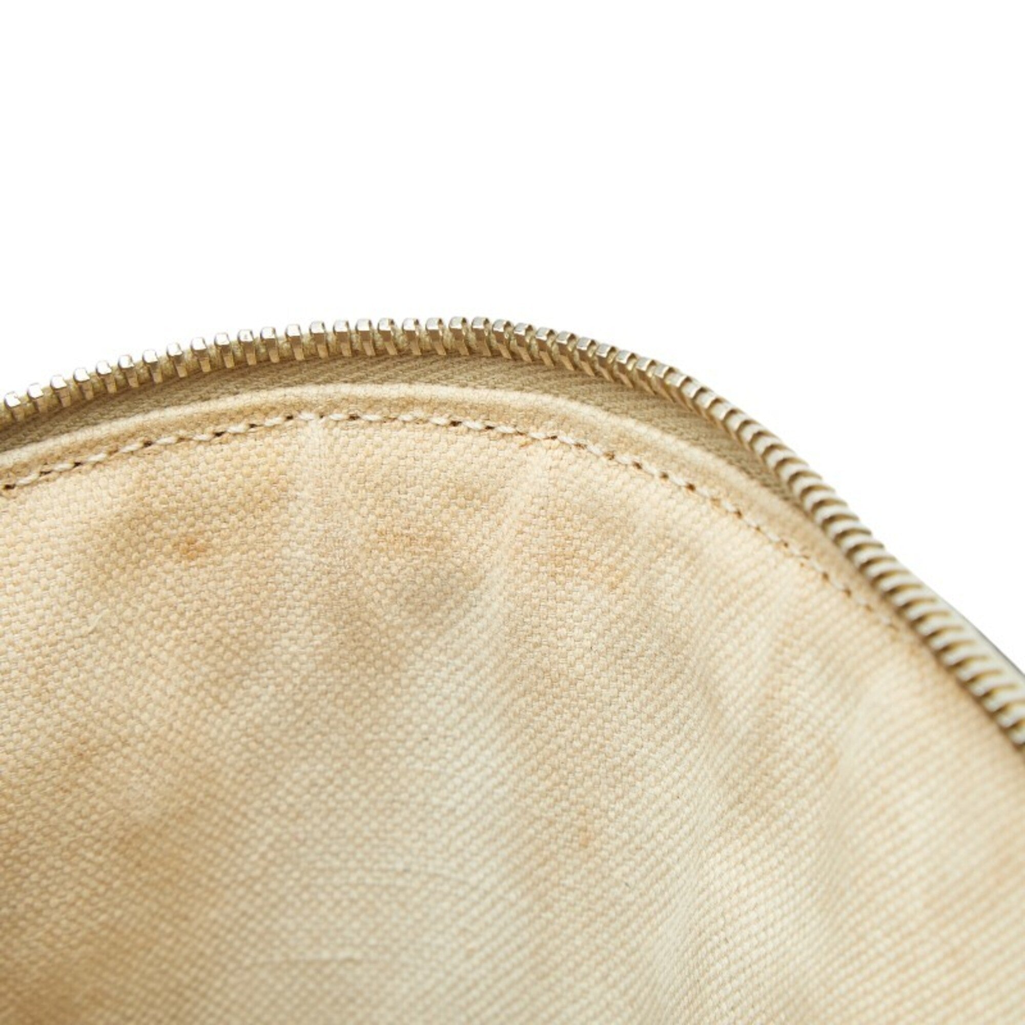 Gucci Beige Pvc Leather Handbag Shoulder Bag (Pre-Owned)
