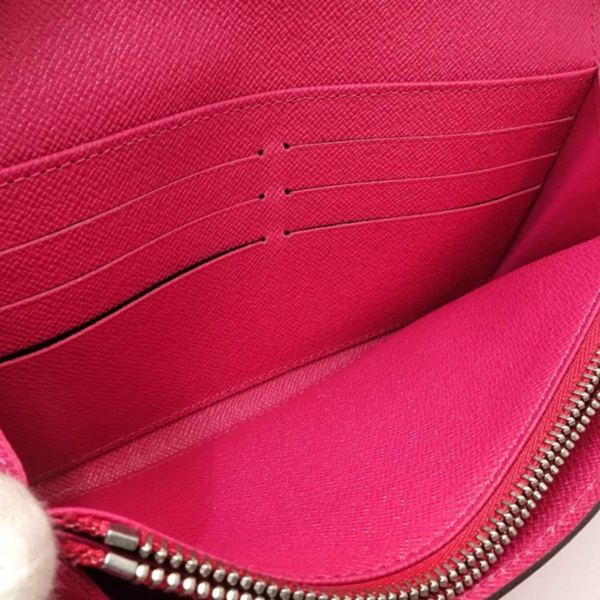 Louis Vuitton Hot Pink Leather Long Wallet