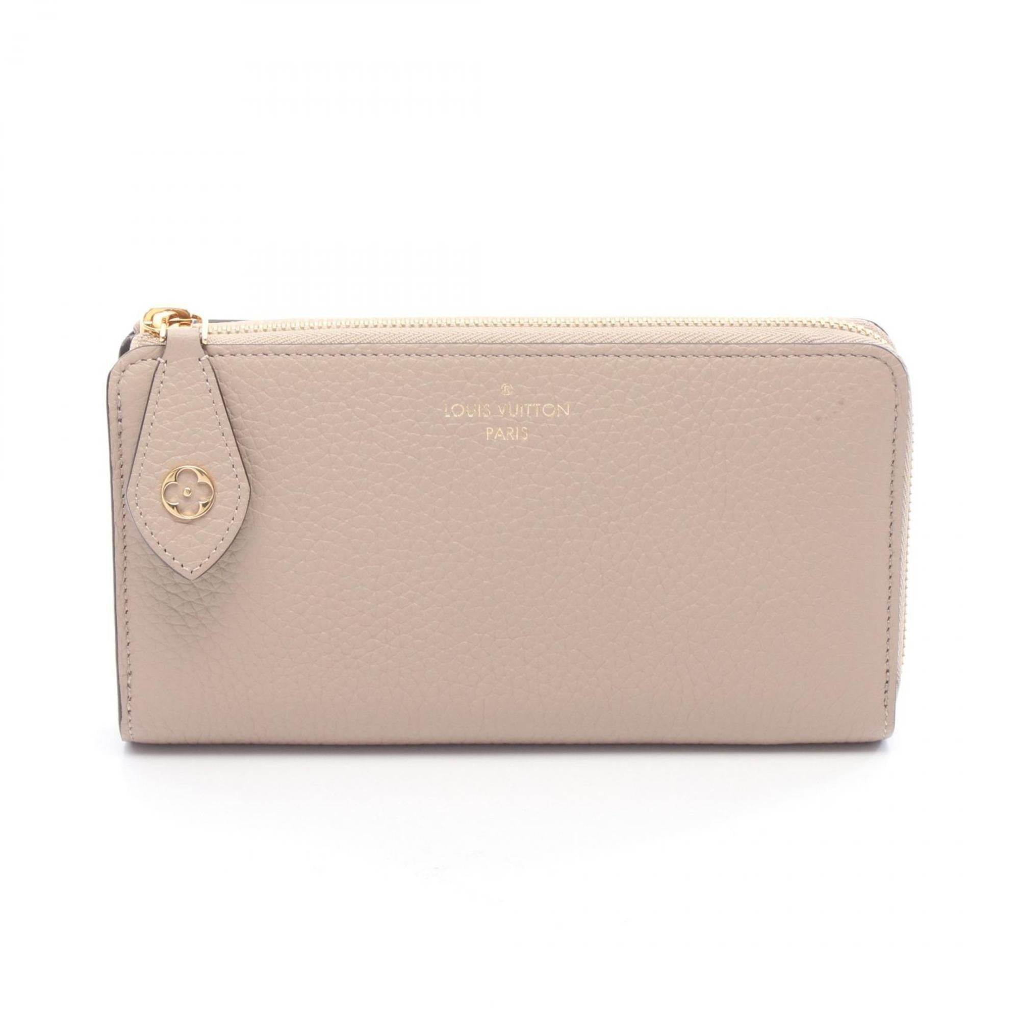 Louis Vuitton Beige Galle Leather Long Wallet