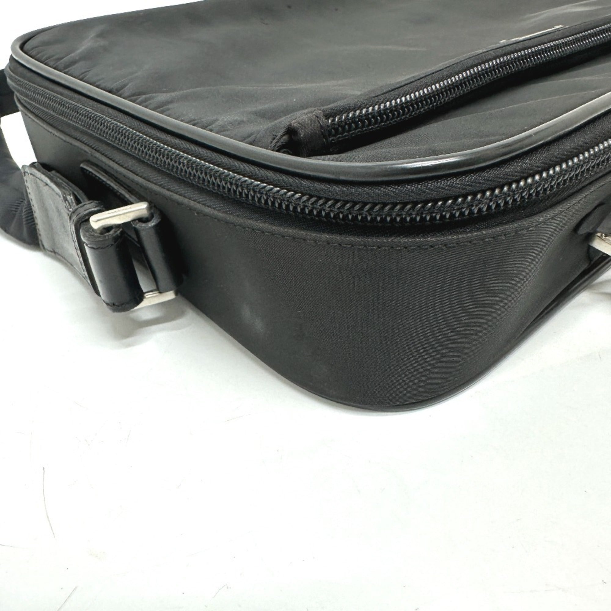Prada Black Nylon Briefcase Shoulder Bag
