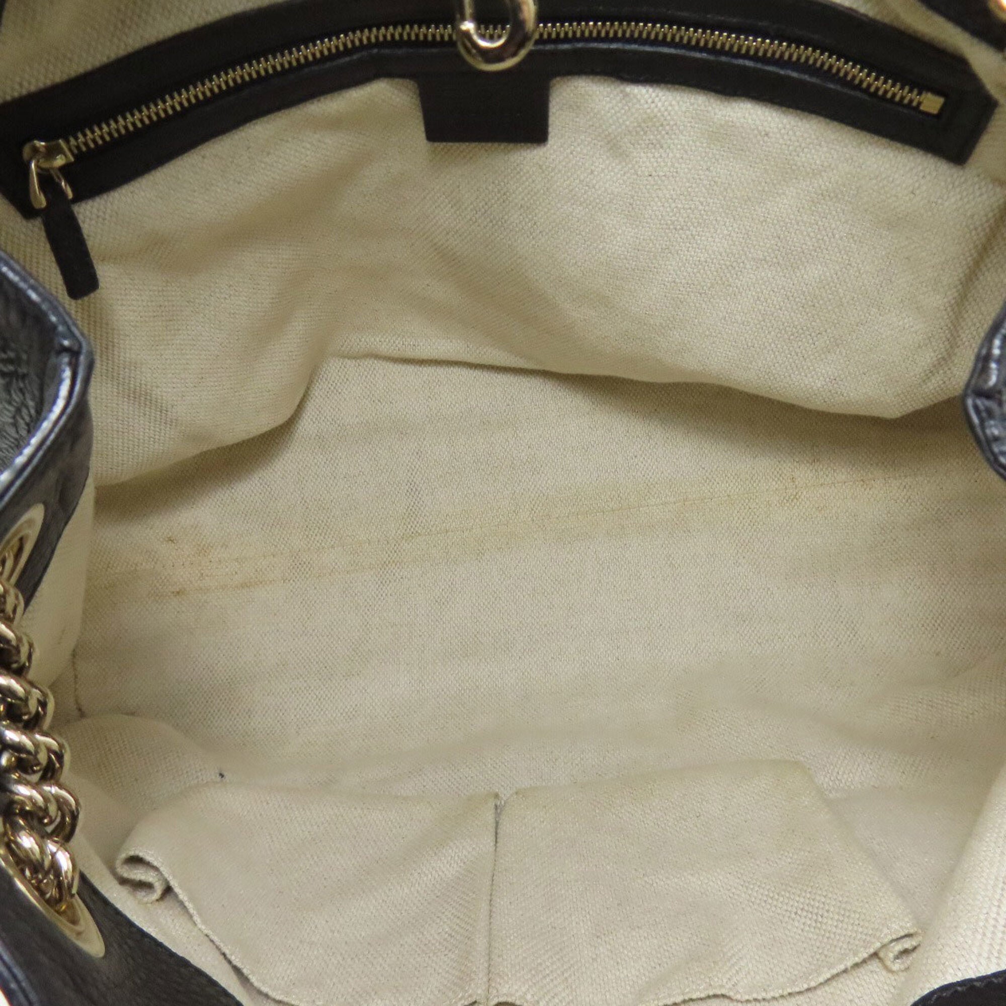 Gucci Black Leather Tote Bag (Pre-Owned)