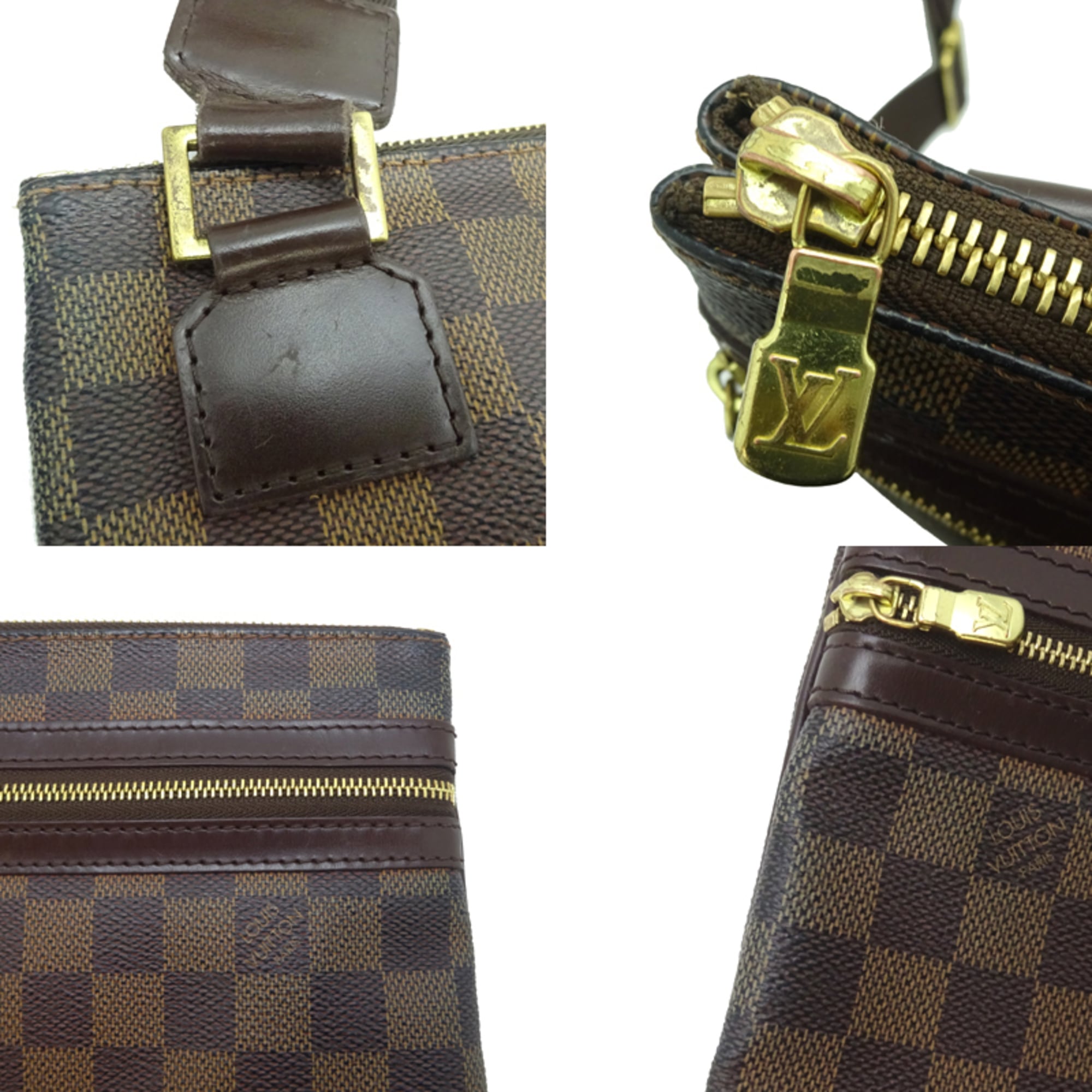 Louis Vuitton Brown Damier Canvas Pochette Shoulder Bag