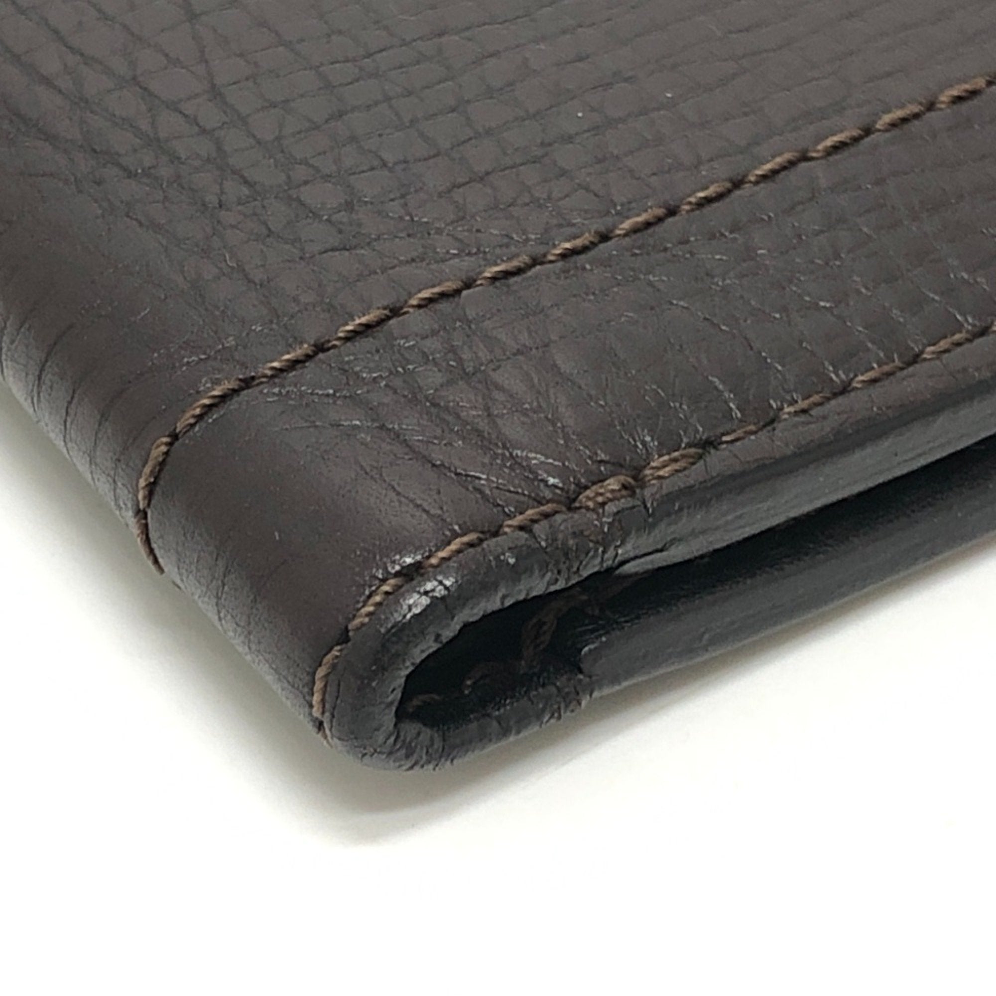 Louis Vuitton Coffee Utah Leather Coin Purse/Coin Case