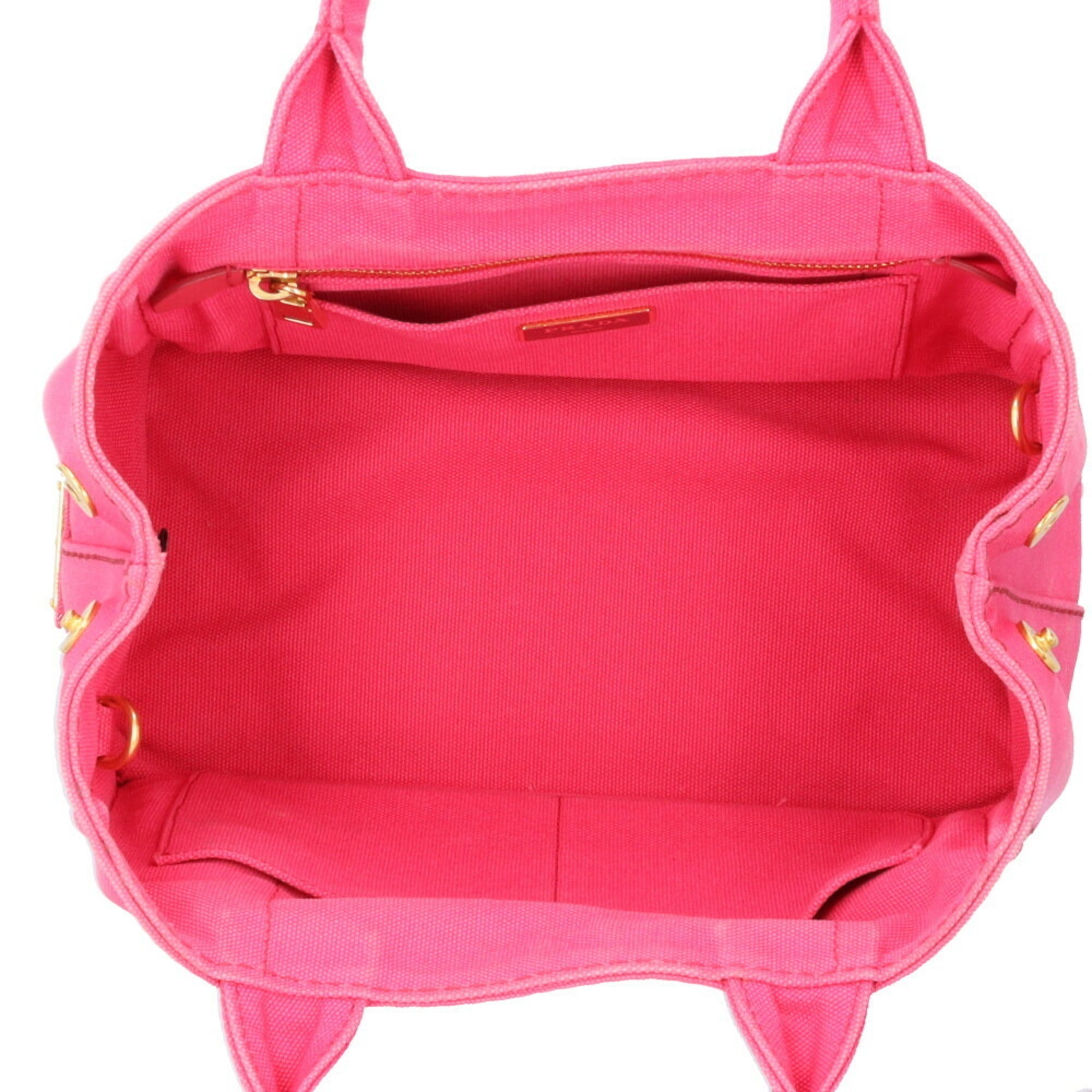 Prada Pink Canvas Shoulder Bag