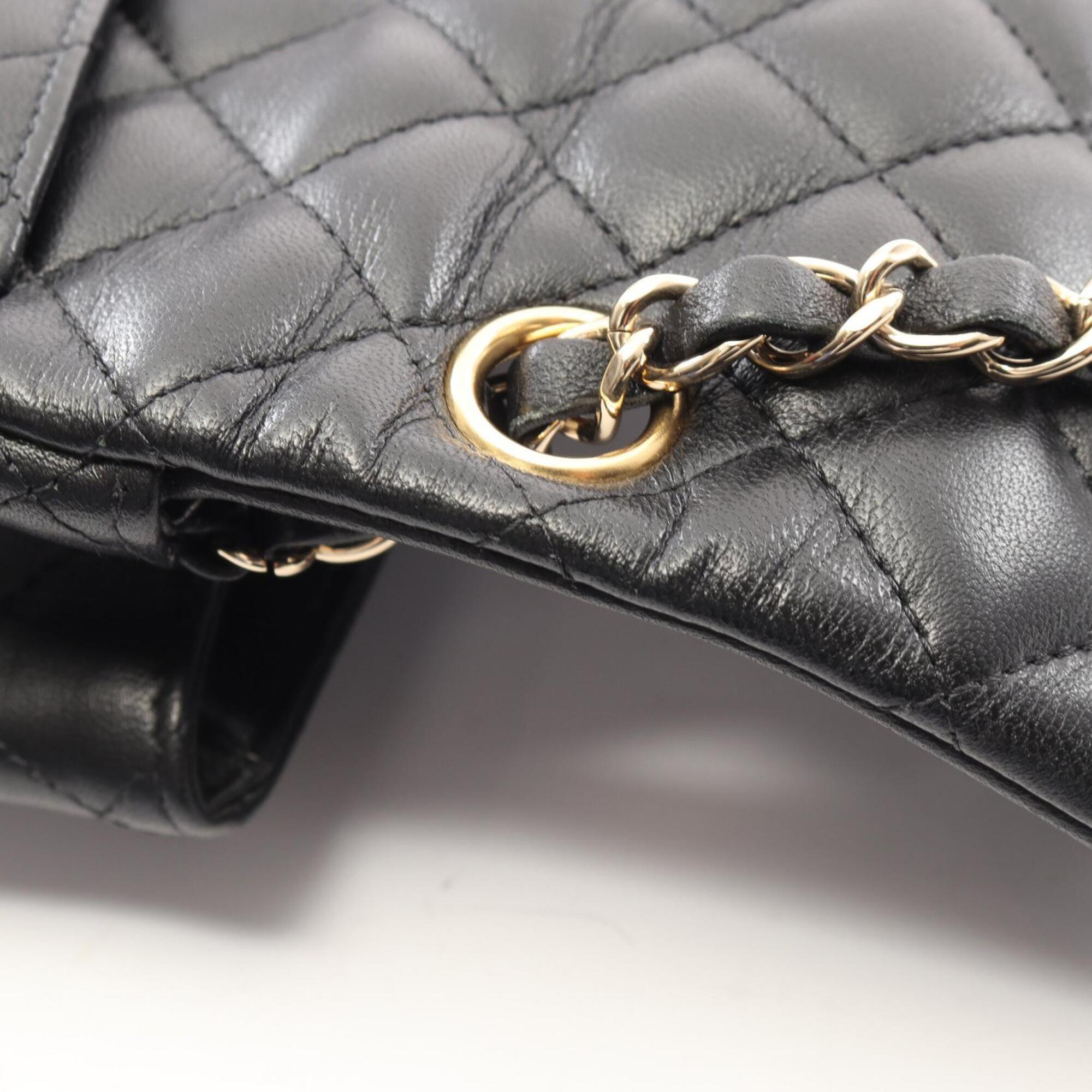 Chanel Black Leather Handbag Shoulder Bag