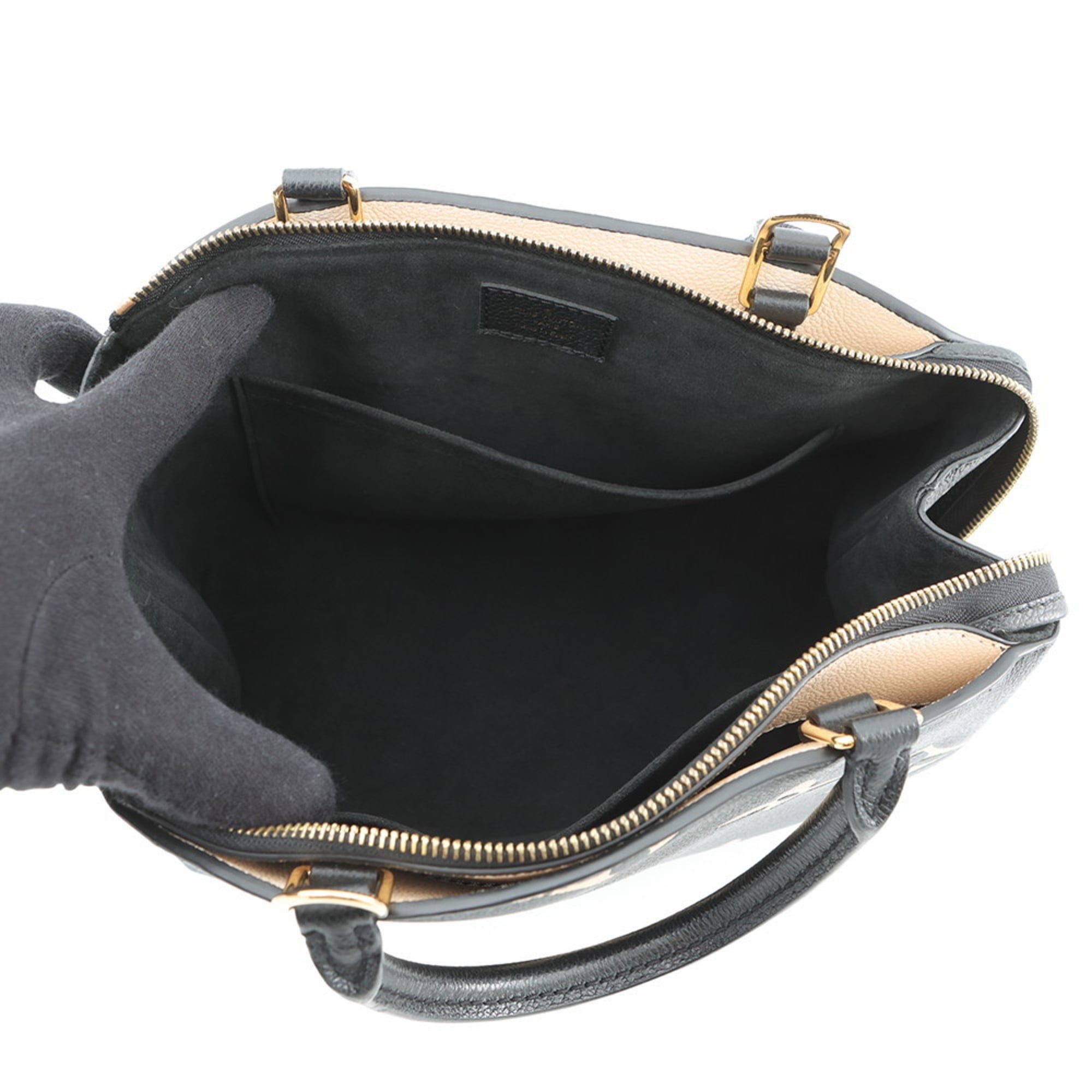 Louis Vuitton Monogram Empreinte Beige Bicolor Black Noir Monogram Empreinte Handbag