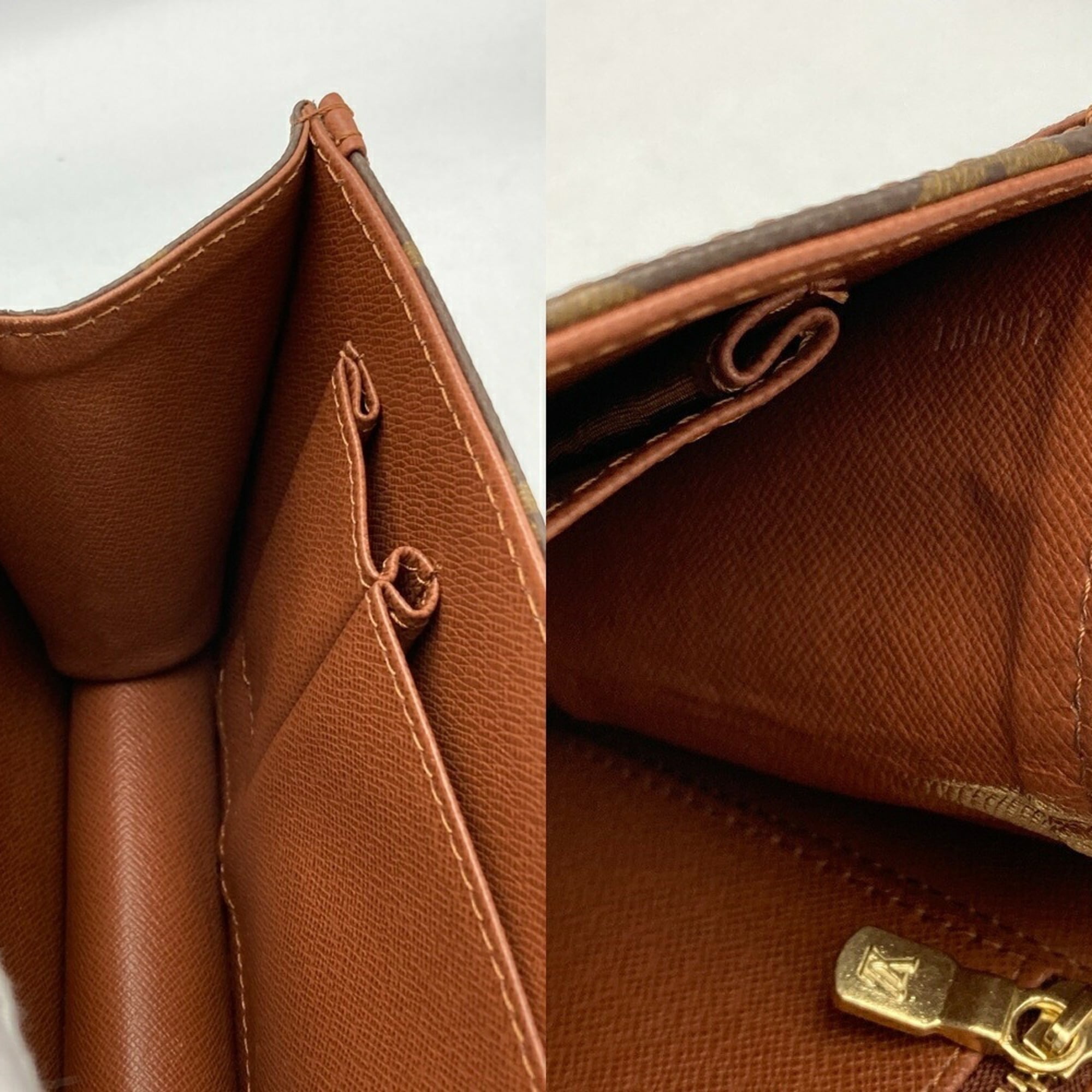 Louis Vuitton Brown Pvc Leather Clutch Bag Pochette