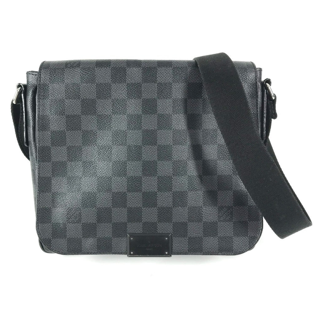 Louis Vuitton Black Damier Graphite Messenger Bag Shoulder Bag
