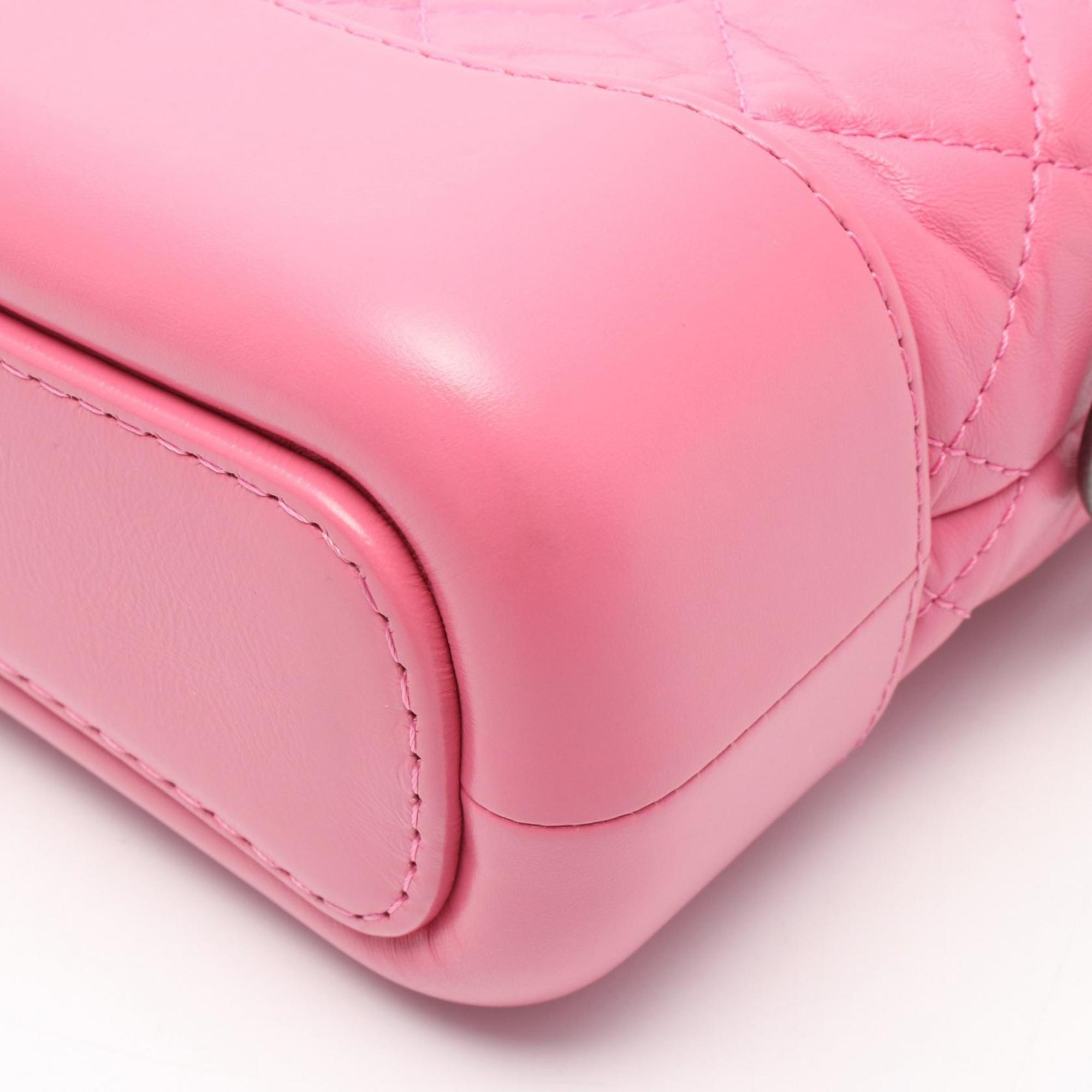 Chanel Pink Leather Shoulder Bag