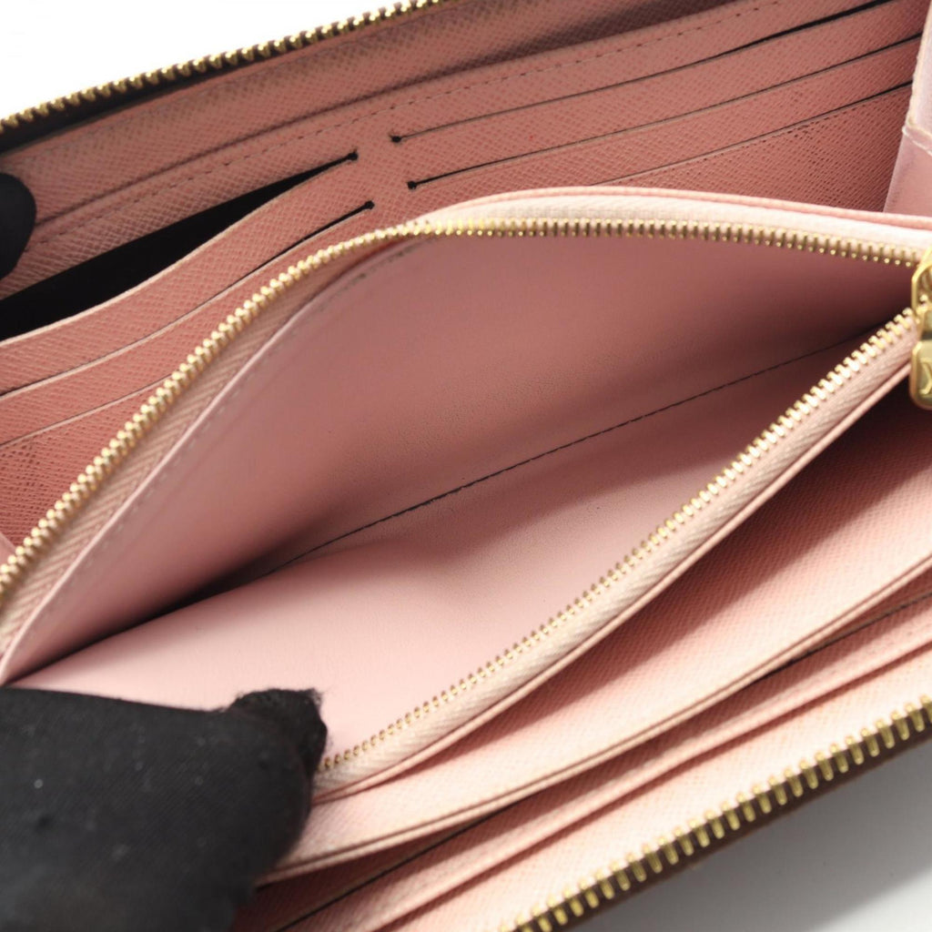 Louis Vuitton Brown Monogram Pink Rose Ballerine Monogram Long Wallet