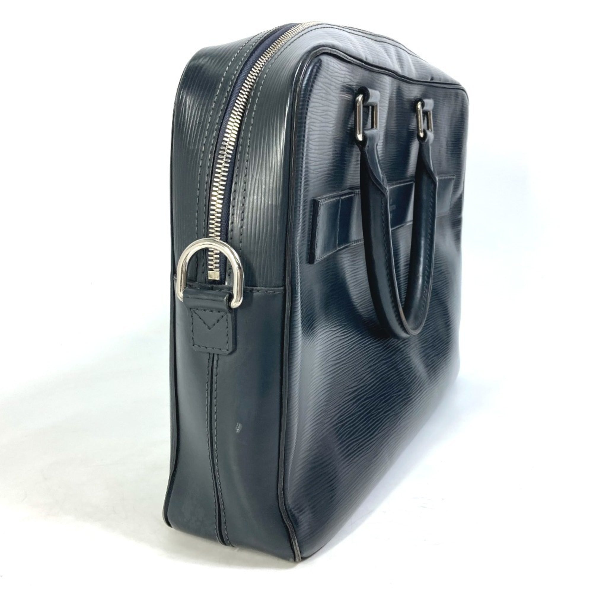 Louis Vuitton Blue Nuit Navy Epi Leather Handbag Tote Bag