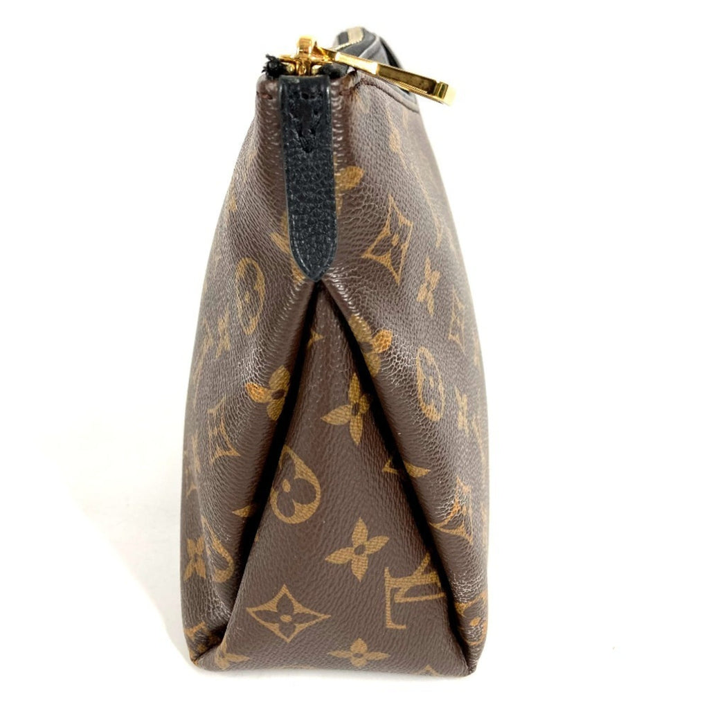 Louis Vuitton Black Brown Monogram Clutch Bag Pouch