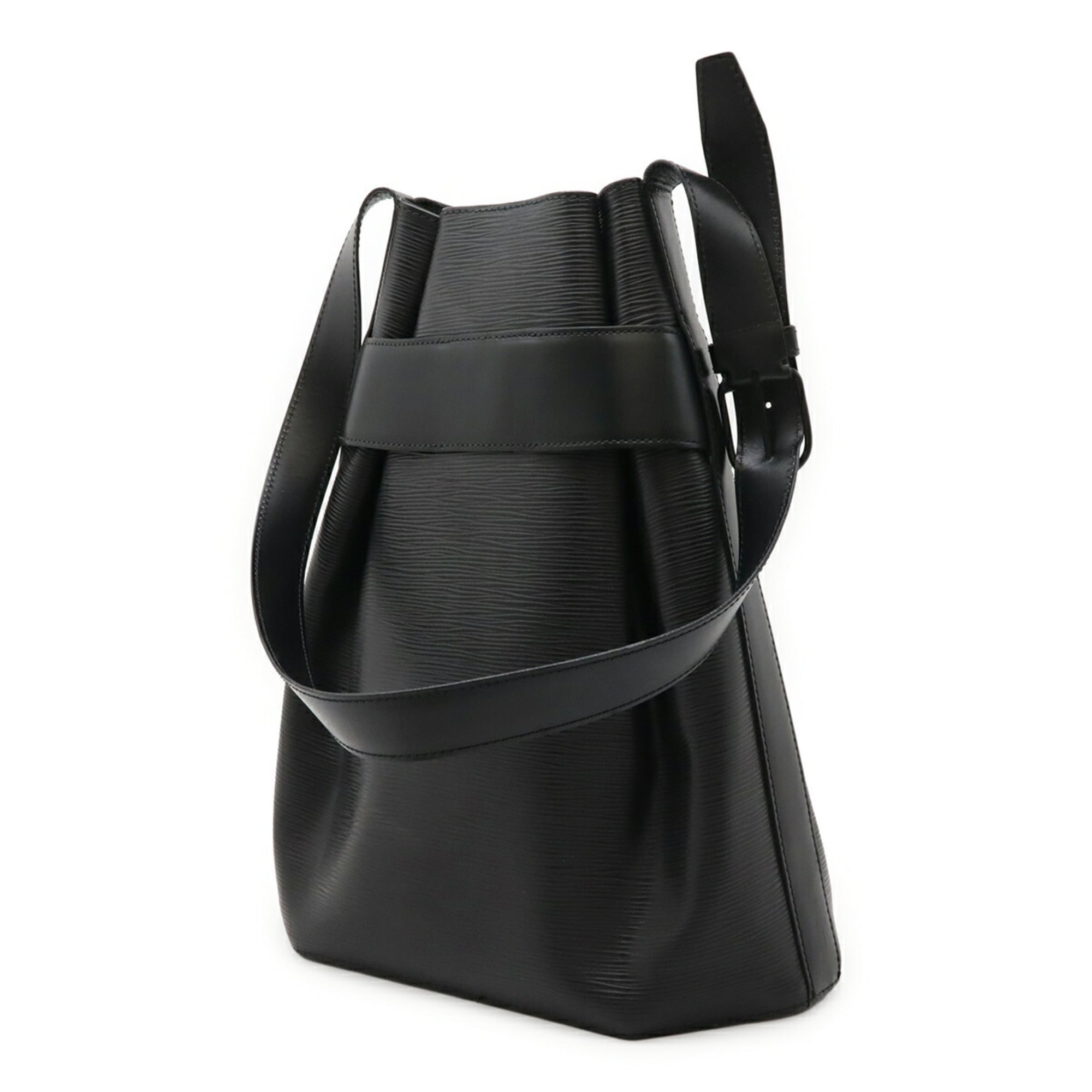 Louis Vuitton Noir Epi Leather Pouch Shoulder Bag