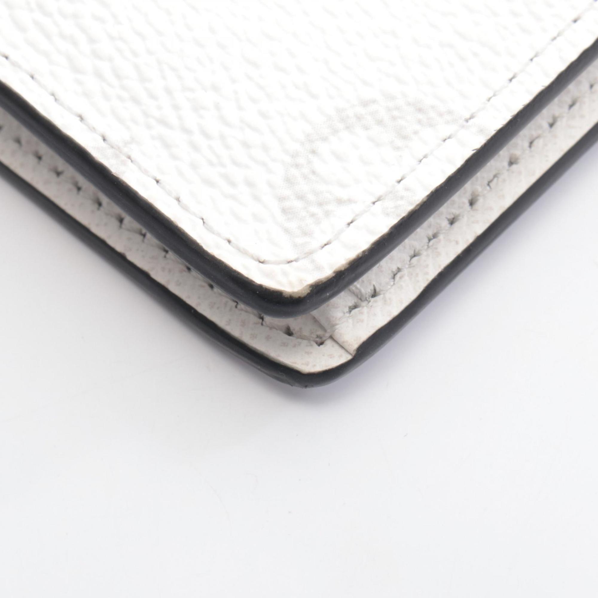 Louis Vuitton Blanc Gray Taigarama Long Wallet