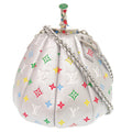Louis Vuitton Multi-Color Silver Leather Handbag Shoulder Bag