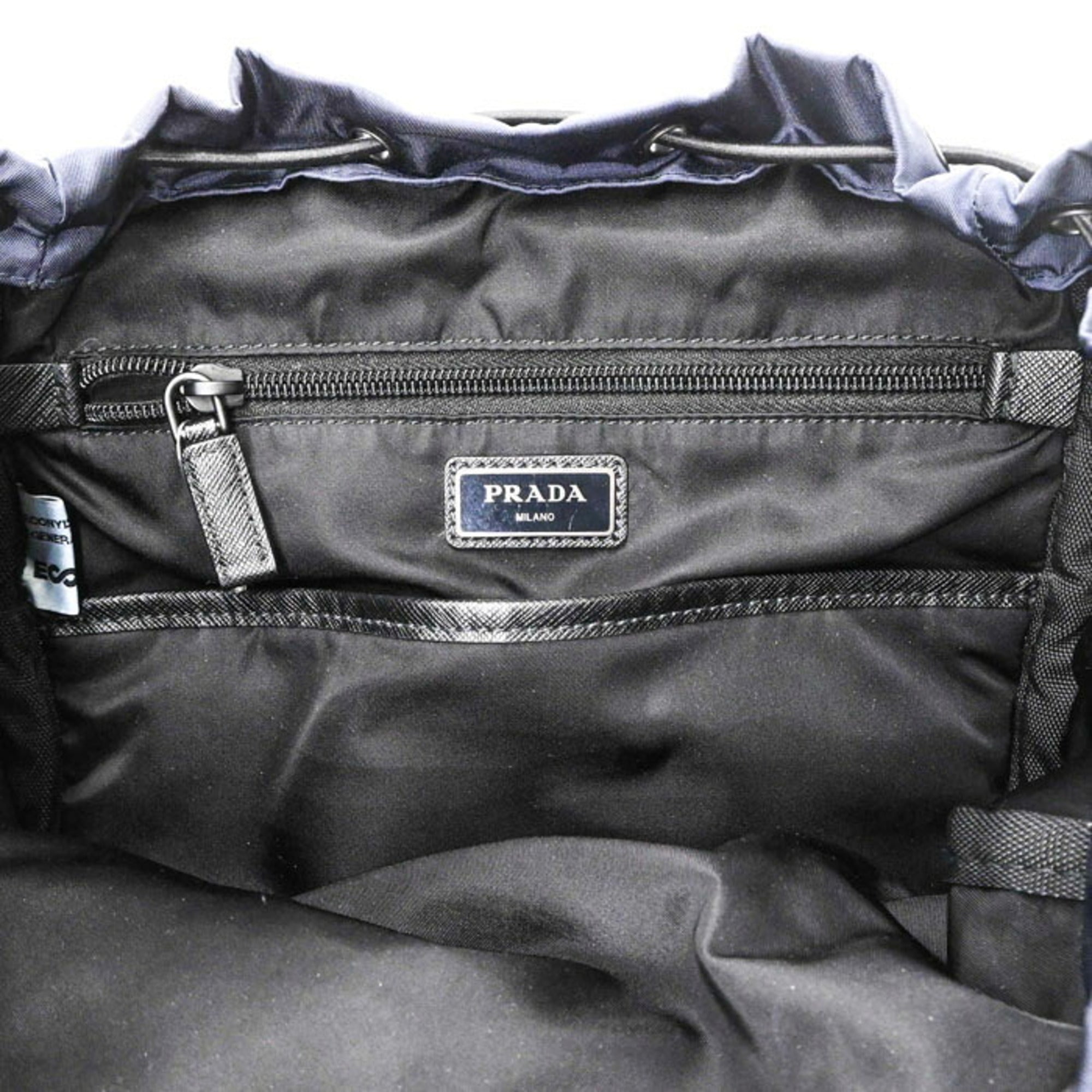 Prada Navy Nylon Backpack