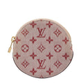 Louis Vuitton Cerise Red Color Canvas Leather Coin Purse/Coin Case