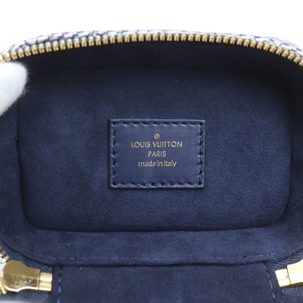Louis Vuitton Navy Jacquard Denim Shoulder Bag Vanity Bag
