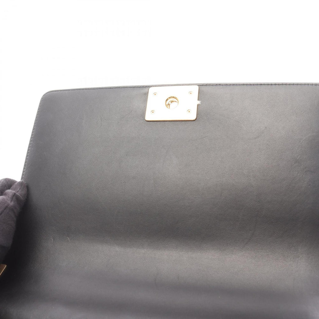 Chanel Black Leather Handbag Shoulder Bag