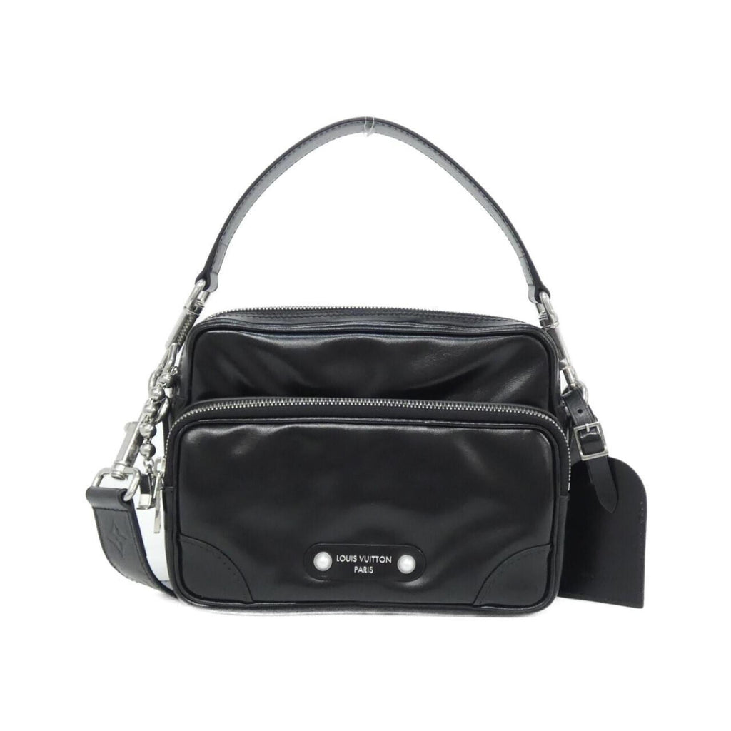 Louis Vuitton Black Leather Shoulder Bag