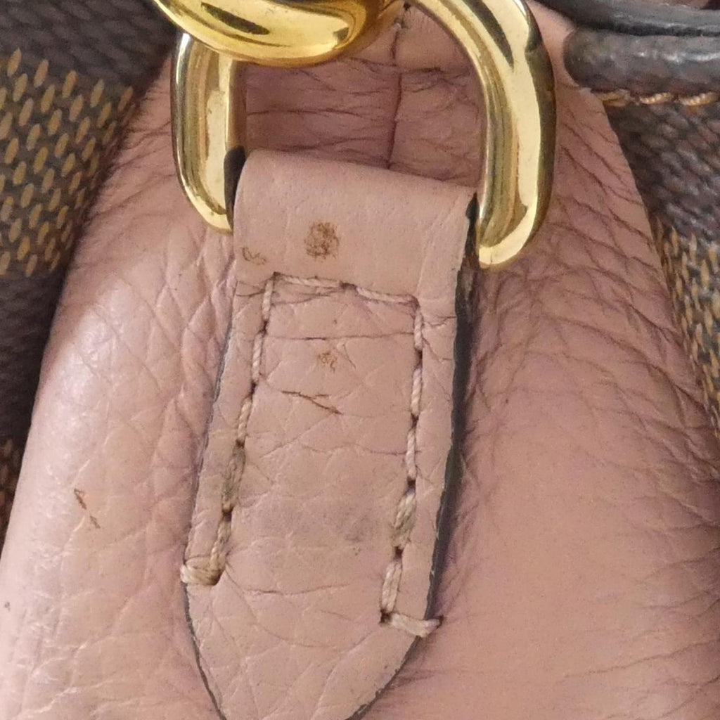 Louis Vuitton Damier Ebene Magnolia Coated Canvas Handbag