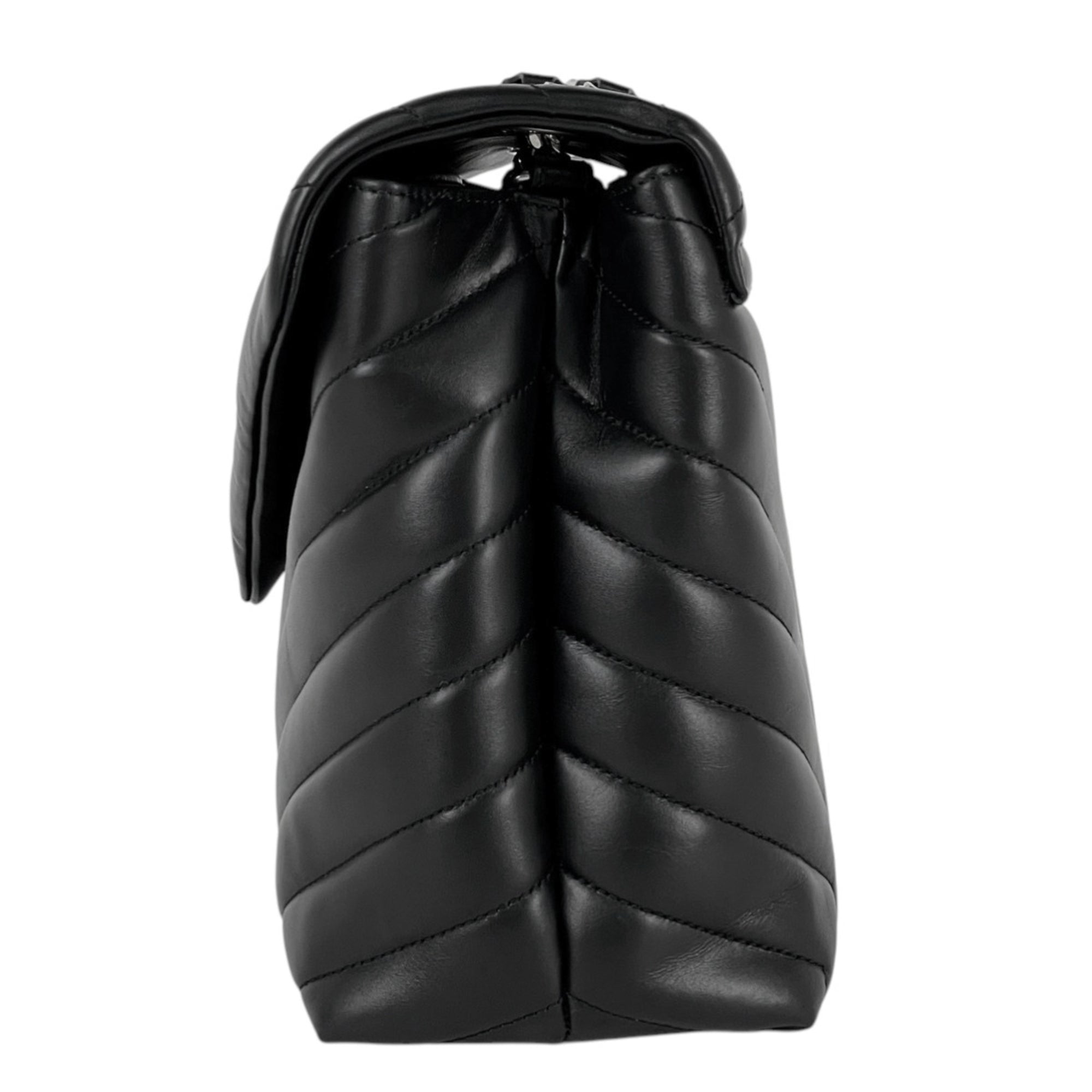Saint Laurent Black Leather Shoulder Bag (Pre-Owned)