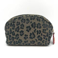 Fendi Brown Canvas Leather Pouch