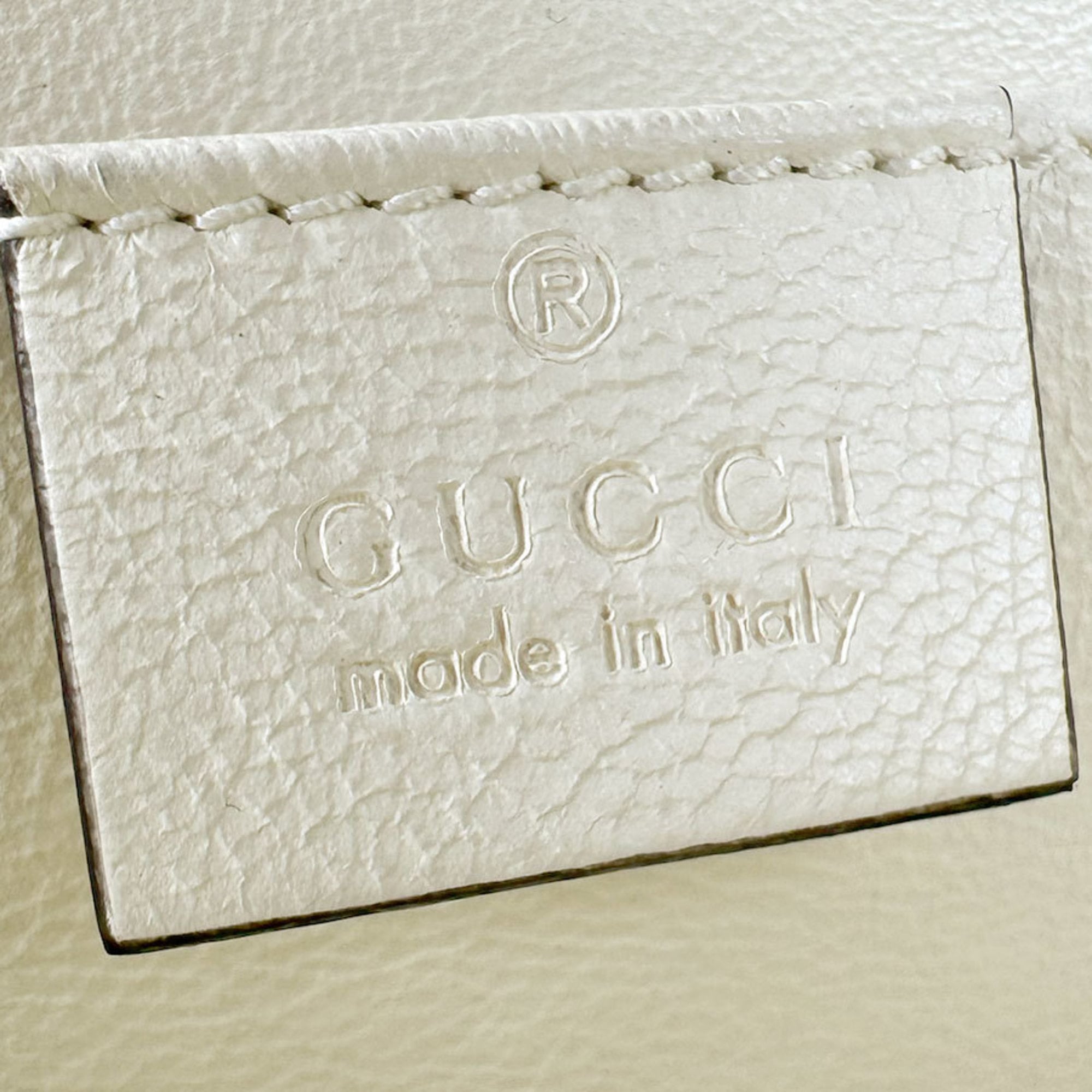 Gucci Ivory Acrylic Handbag Shoulder Bag (Pre-Owned)