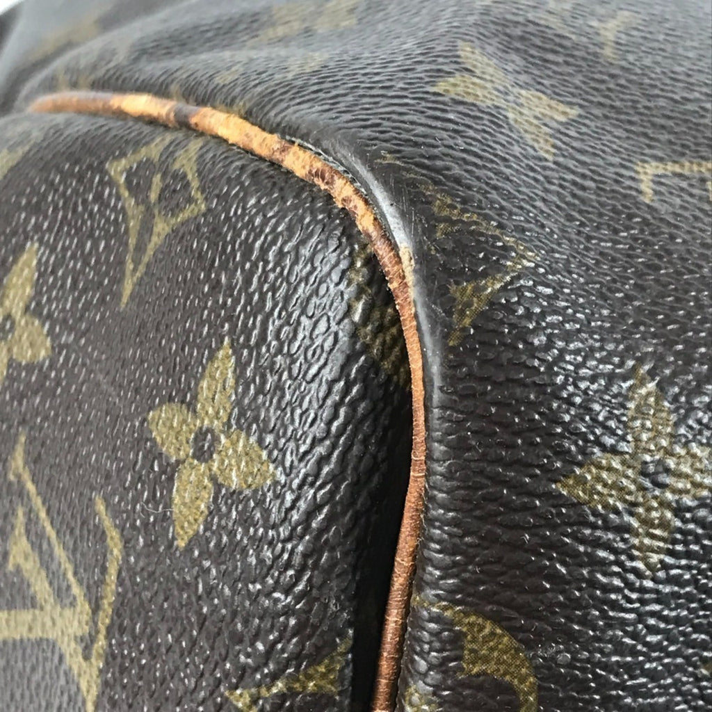 Louis Vuitton Brown Monogram Boston Bag Handbag Shoulder Bag