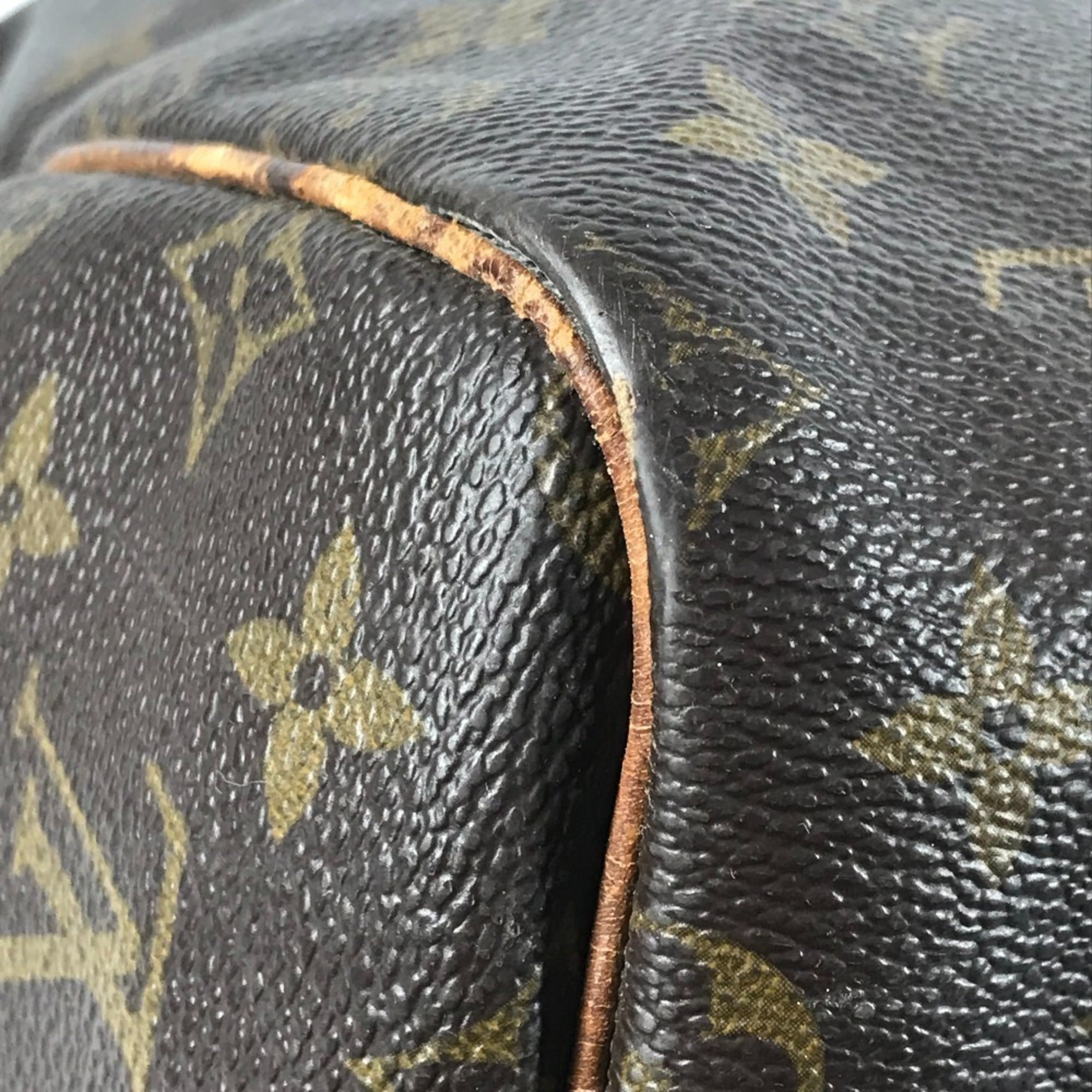 Louis Vuitton Brown Monogram Boston Bag Handbag Shoulder Bag