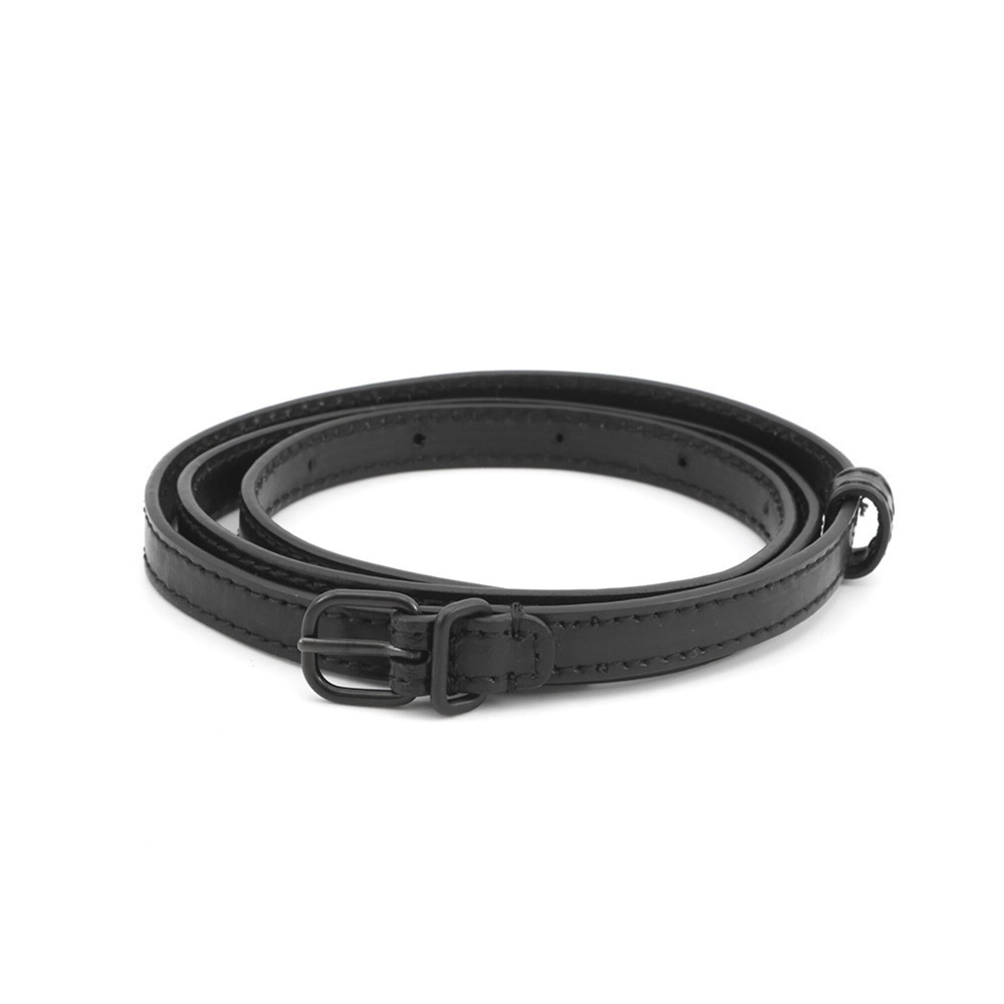 Balenciaga Black Leather Handbag Pouch Shoulder