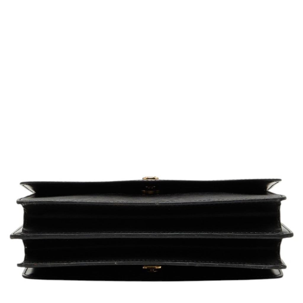 Louis Vuitton Black Leather Shoulder Bag