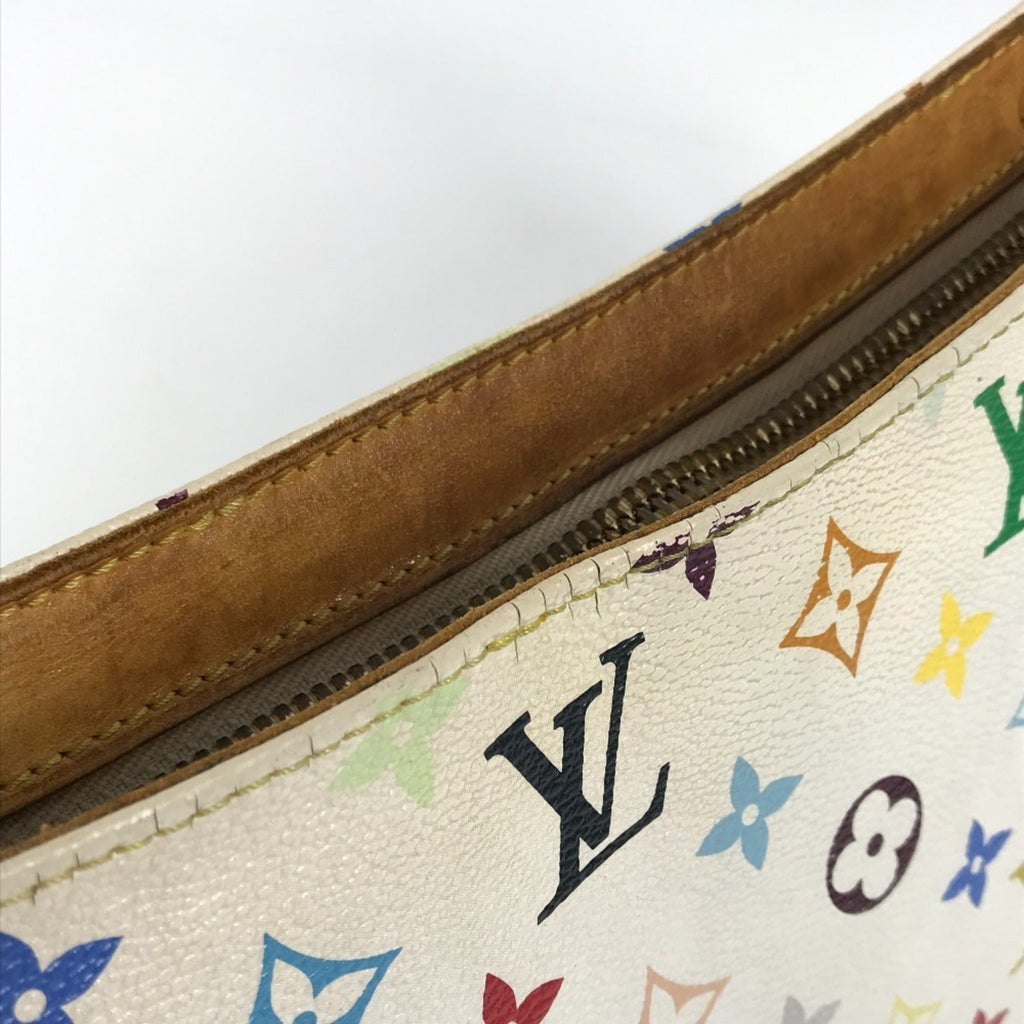 Louis Vuitton Blanc White Monogram Multicolore Shoulder Bag