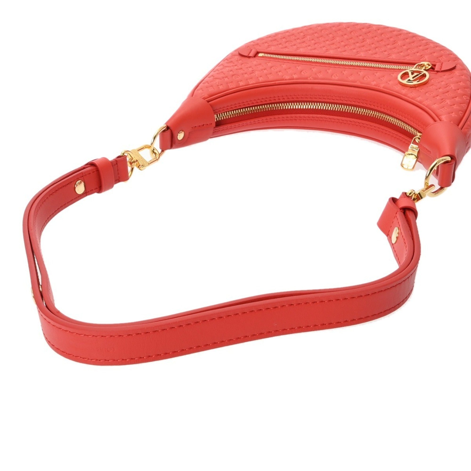 Louis Vuitton Red Color Leather Shoulder Bag