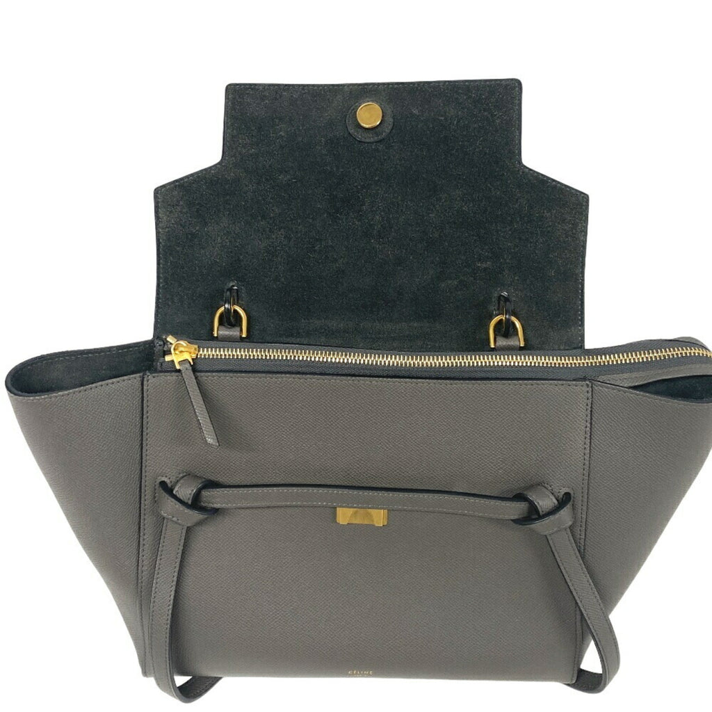 Celine Gray Leather Handbag