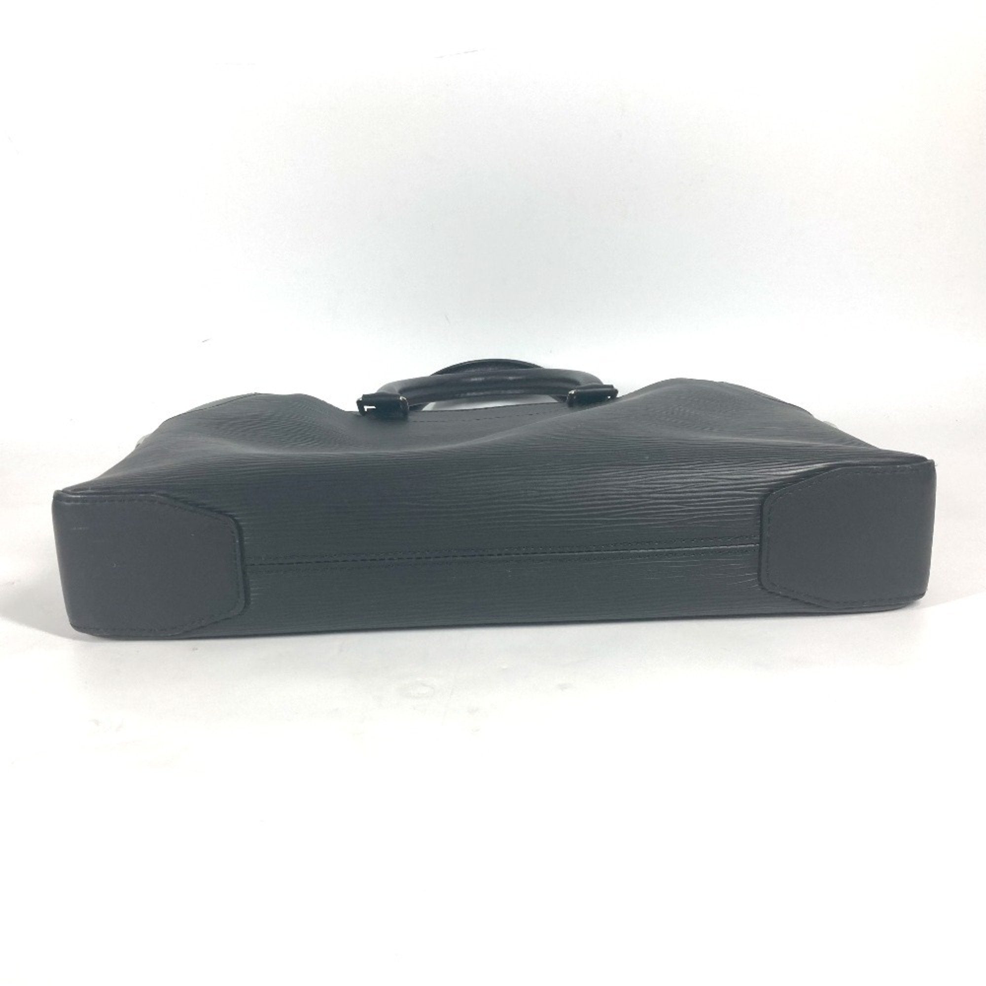 Louis Vuitton Black Noir Epi Leather Briefcase Tote Bag